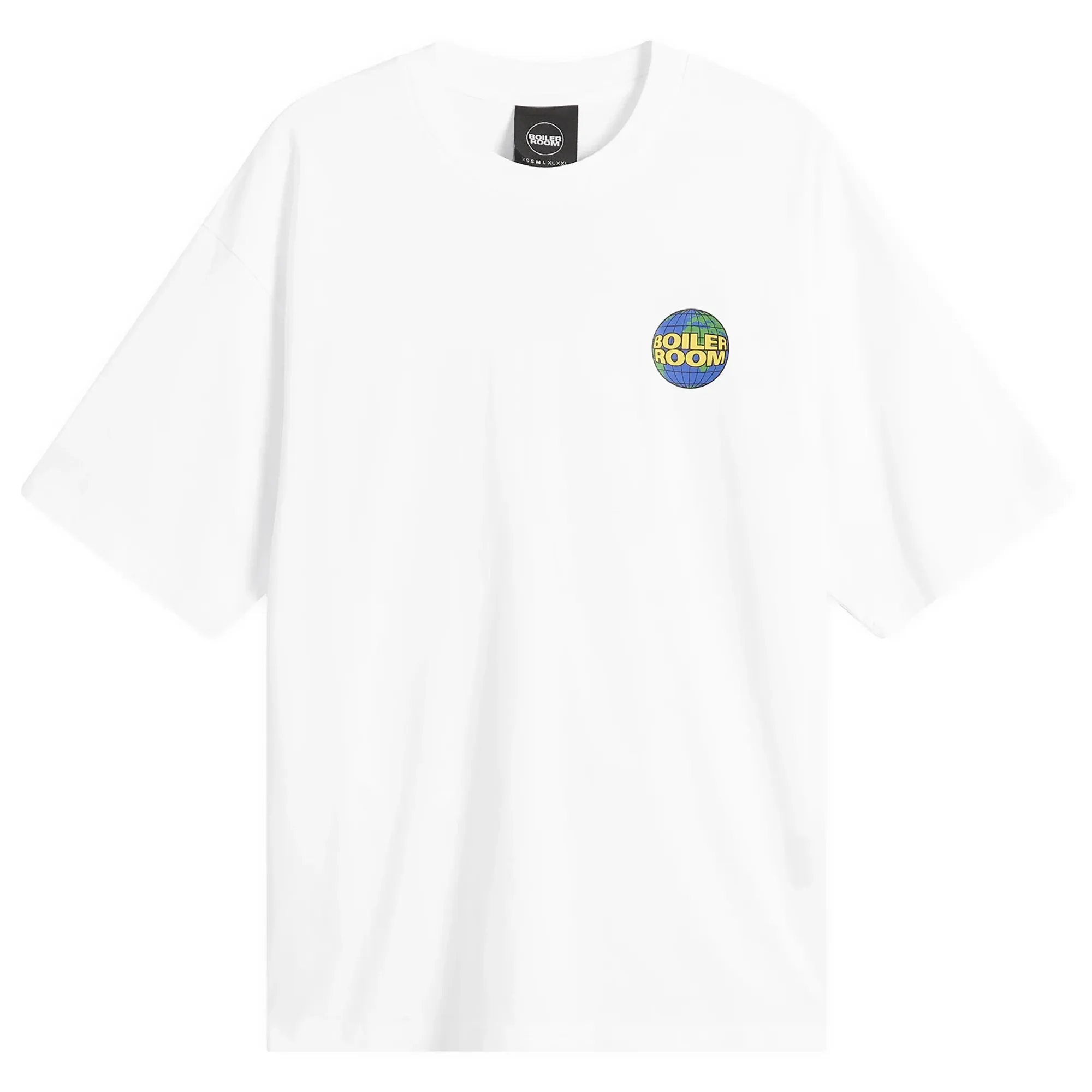 Boiler Room Men's Globe Logo T-Shirt White