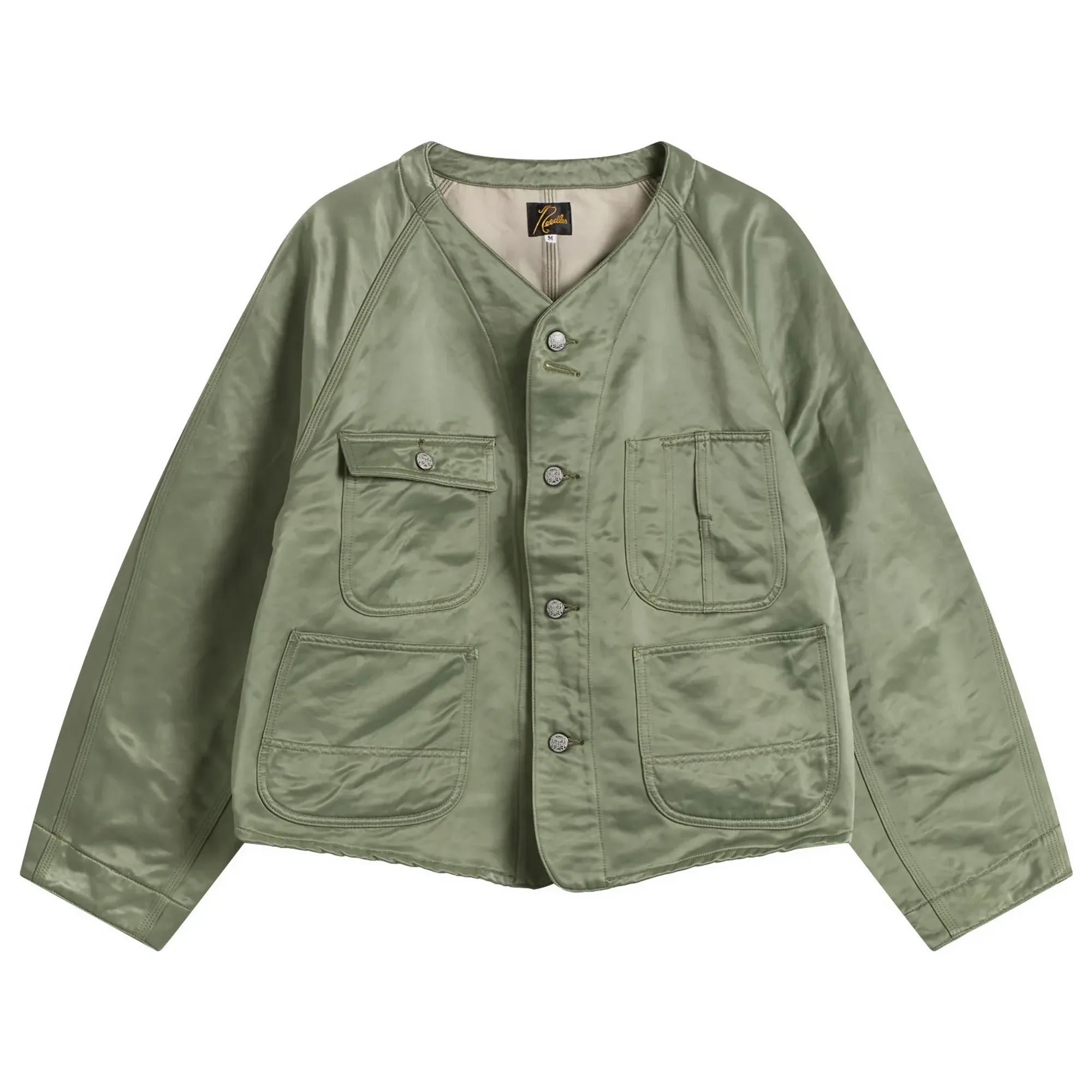 Needles Women's Engineer Jacket Olive