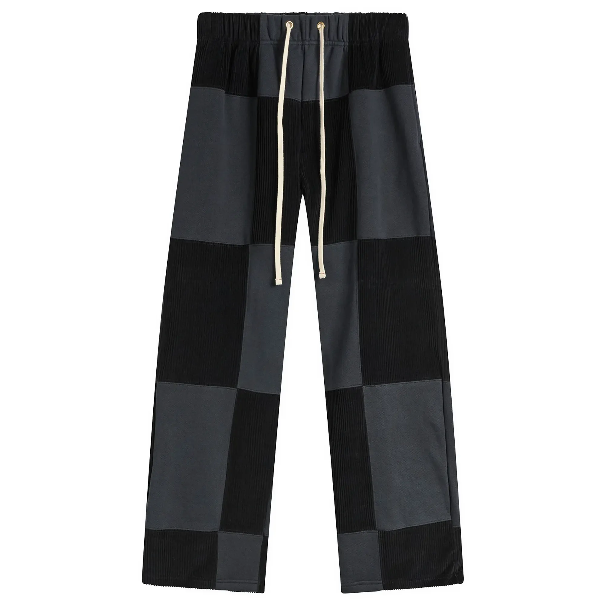 Les Tien Men's Patchwork Relaxed Pant Faded Black