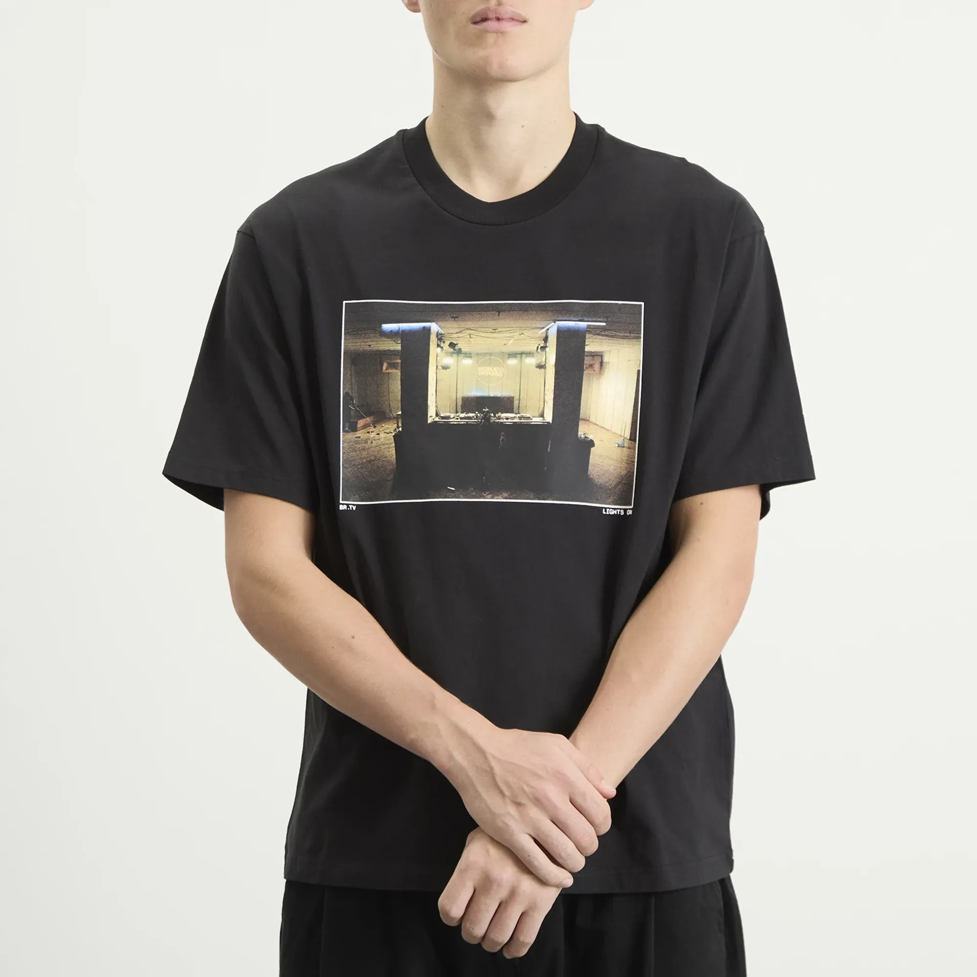 Boiler Room Men's Lights On Photo T-Shirt Black