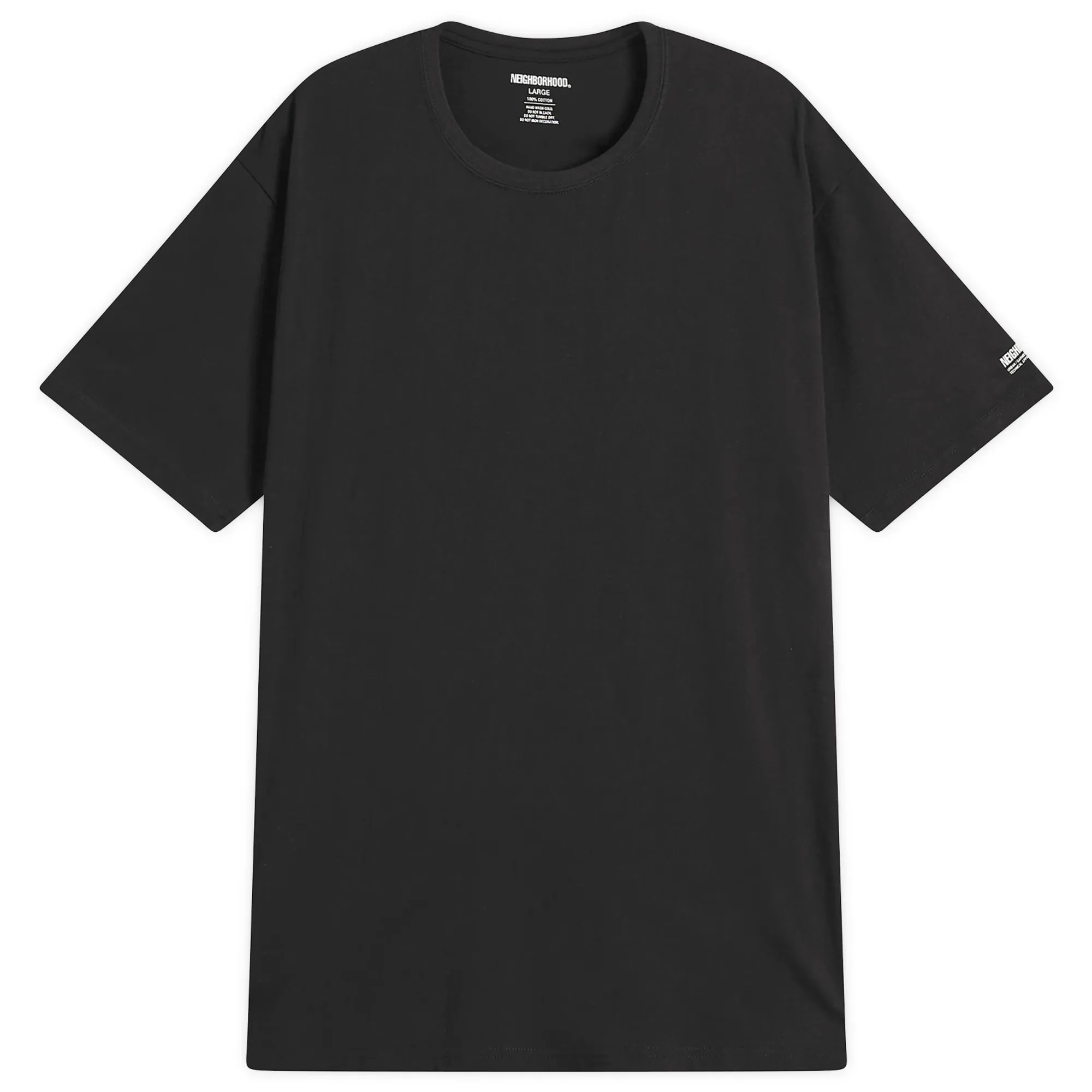 Neighborhood Men's Classic 2 Pack T-Shirts Black
