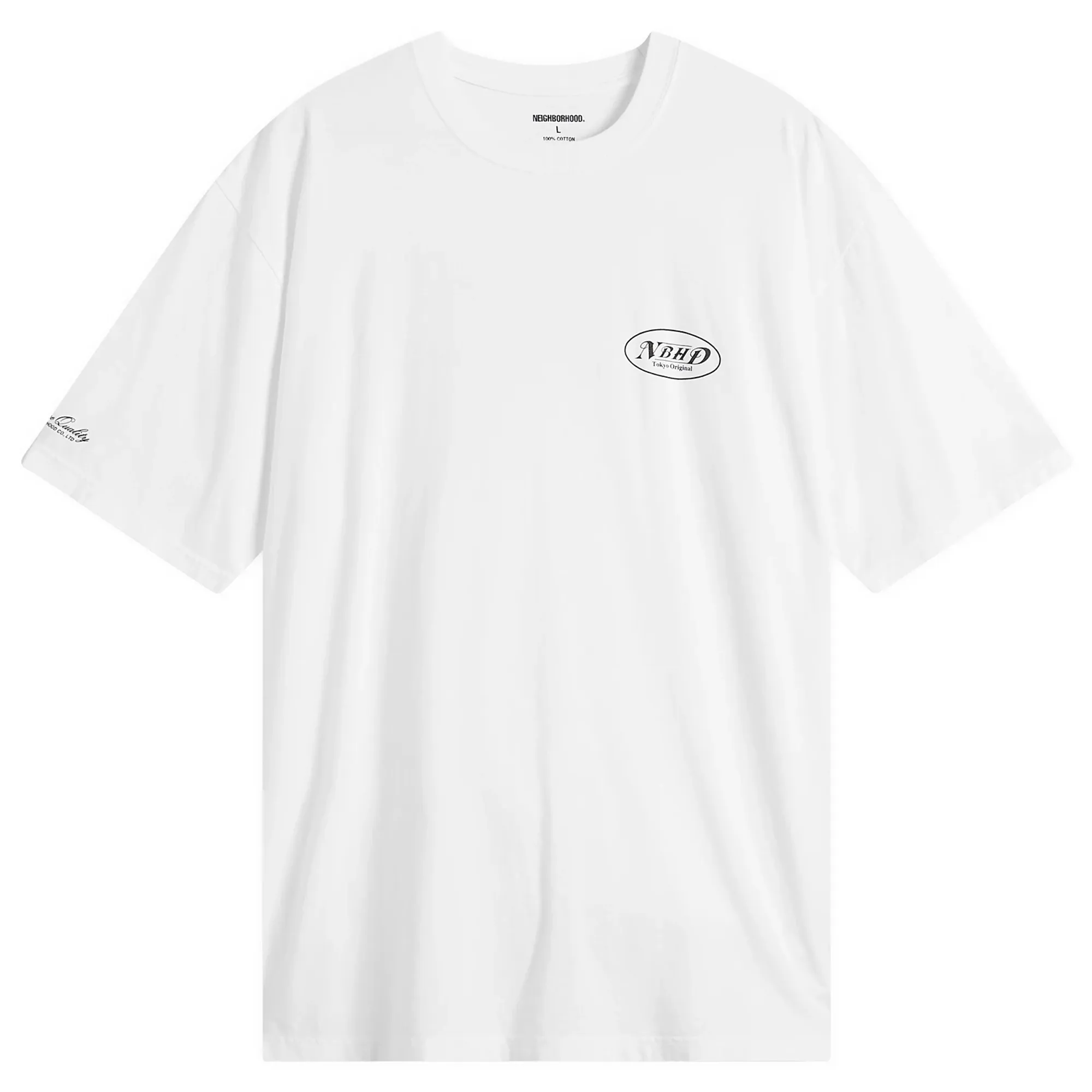 Neighborhood Men's SS-5 NBHD Logo T-Shirt White