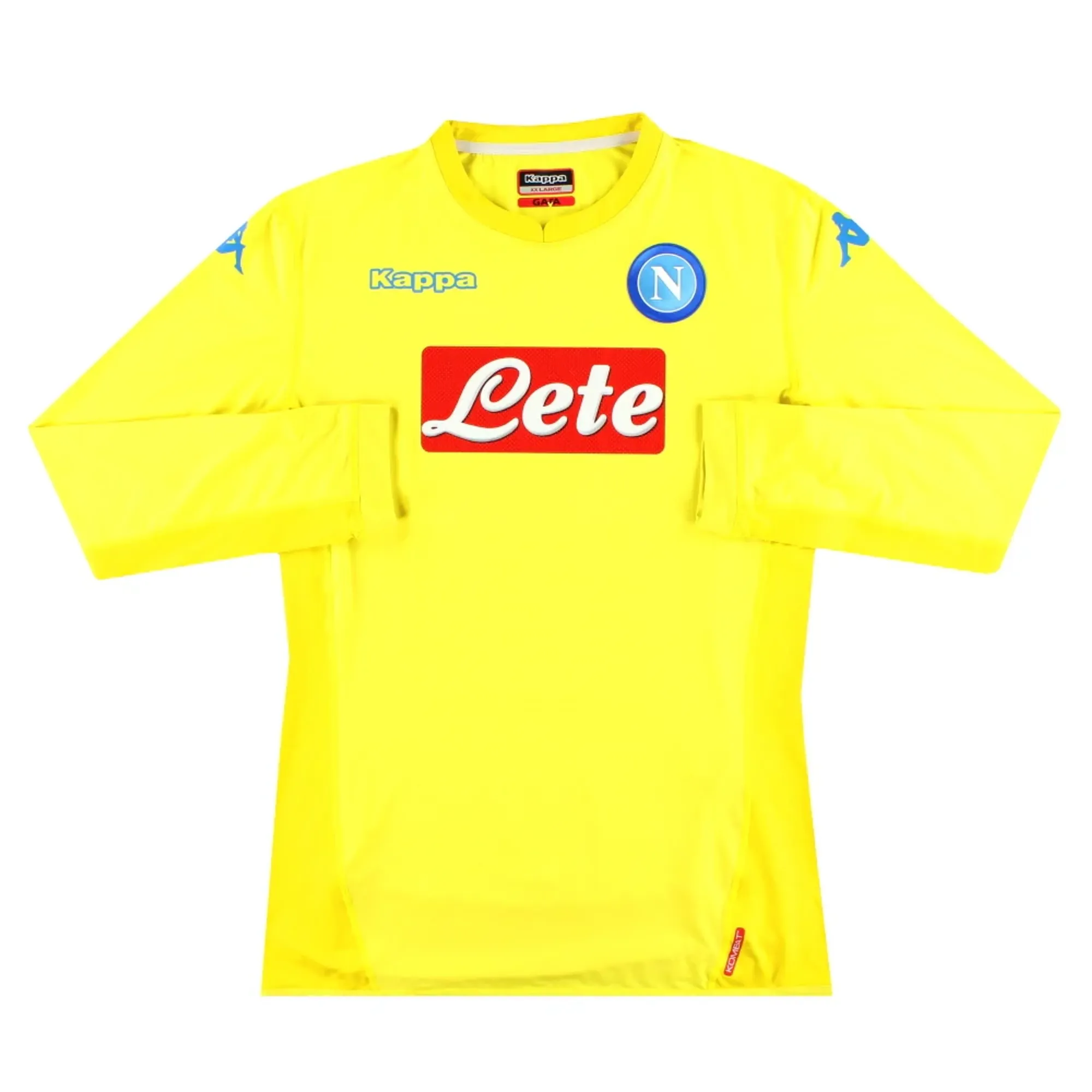 2017-18 Napoli Kappa Away Shirt L/S XXL - Napoli / Excellent
