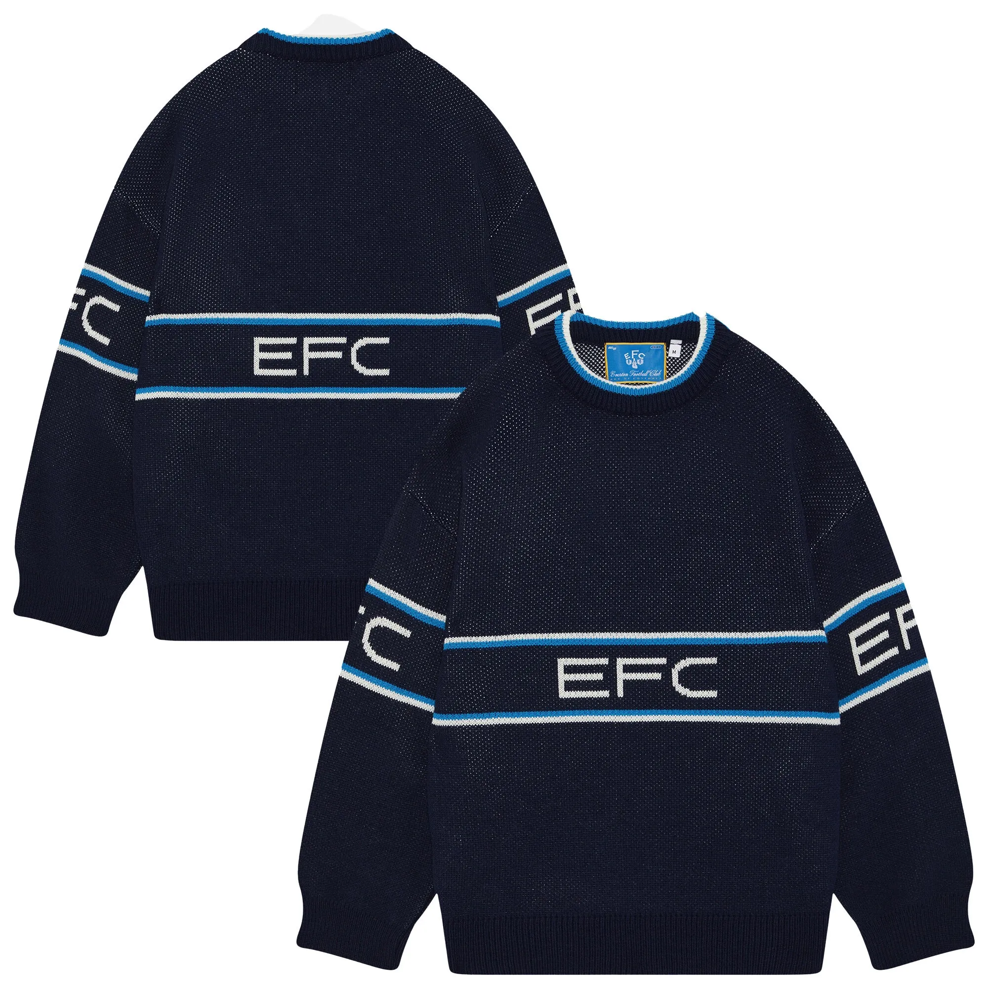 Everton x Art of Football Knitted Jumper - Navy - Unisex