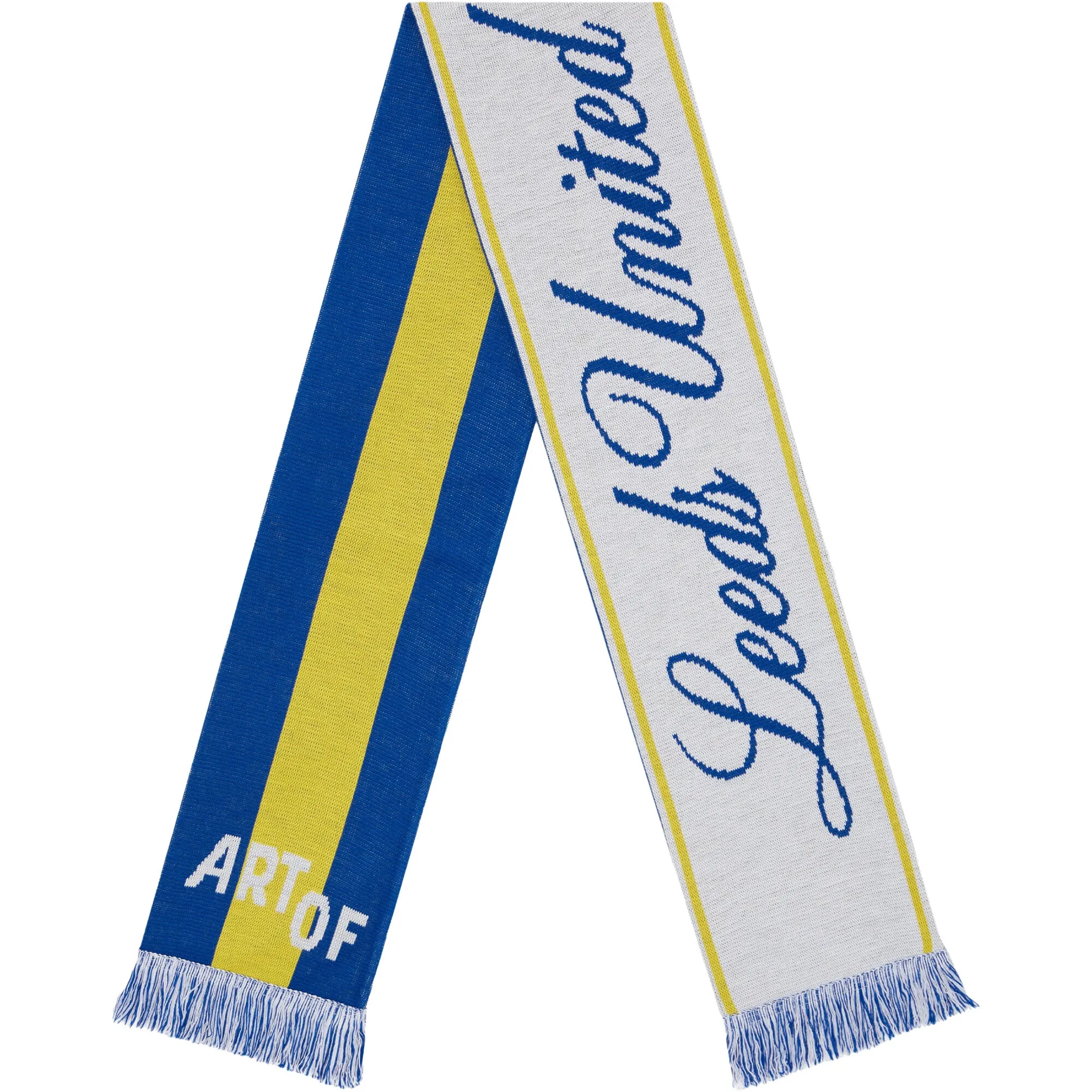 Leeds United x Art of Football Scarf - Navy - Unisex
