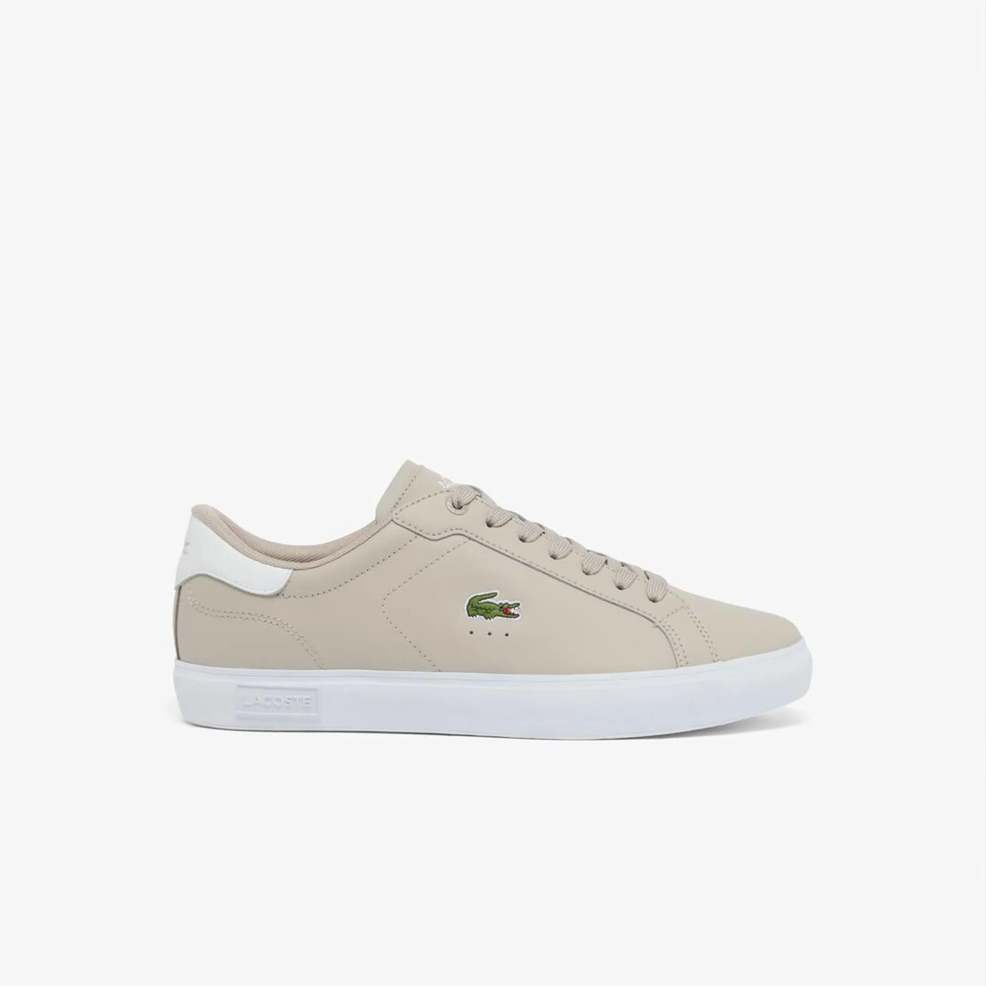 Lacoste Men's Powercourt Leather Sneakers - Grey / White