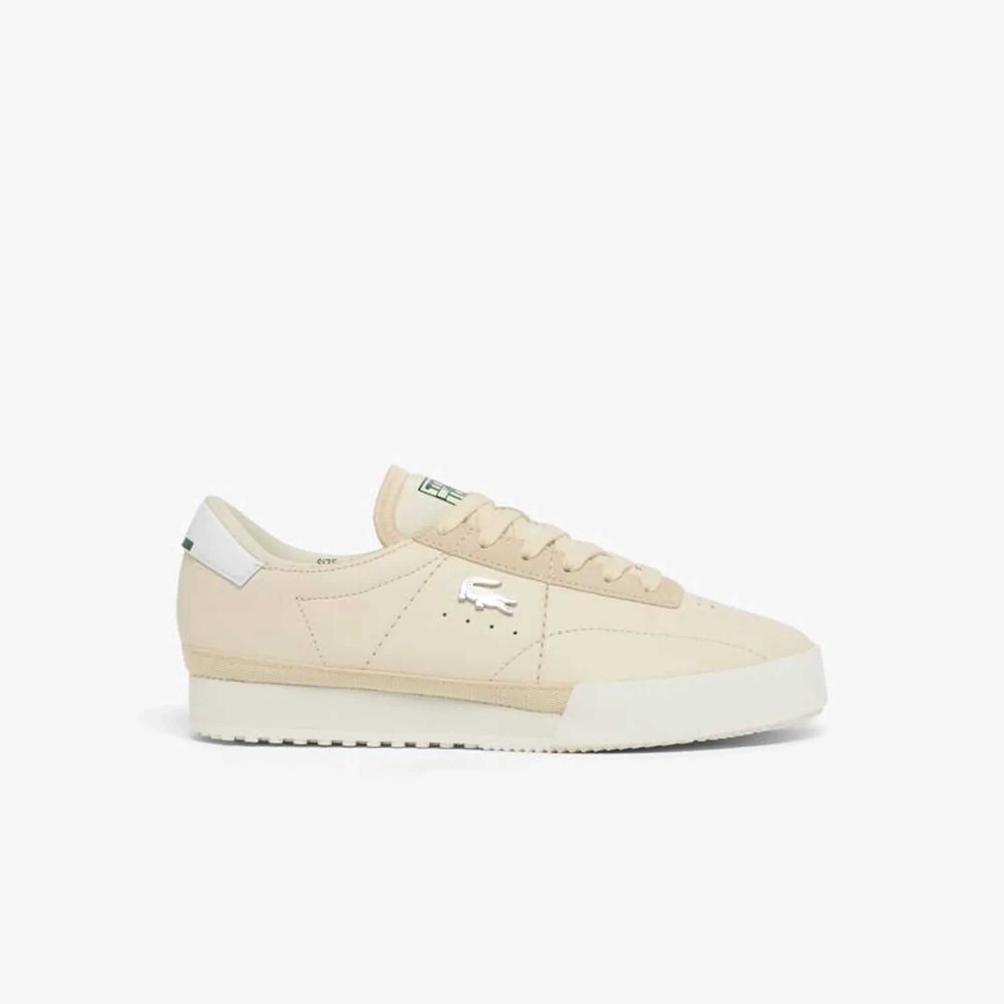 Lacoste Women's Aura Leather Sneakers - Off White & White