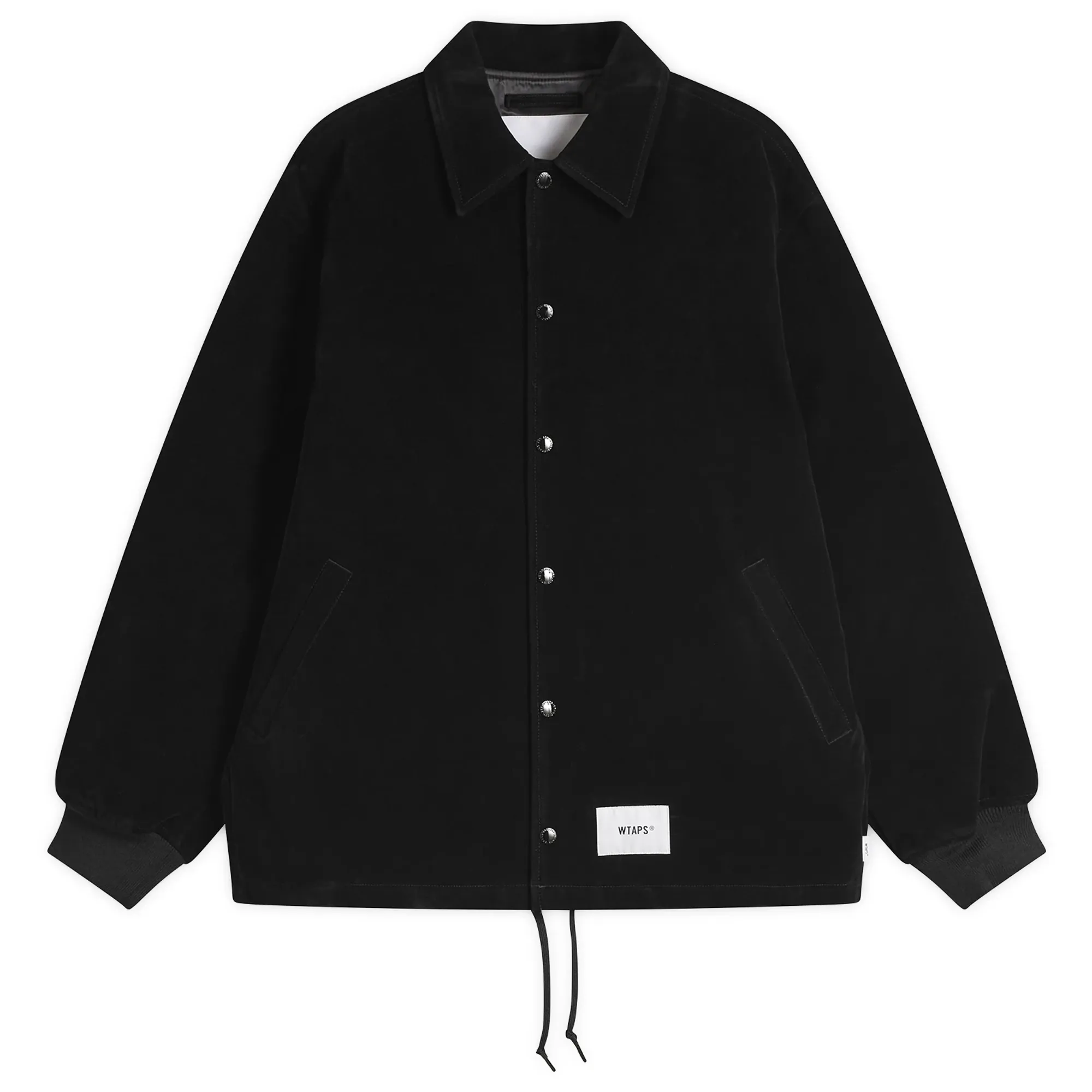 WTAPS Men's Synthetic Suede Chief Jacket Black