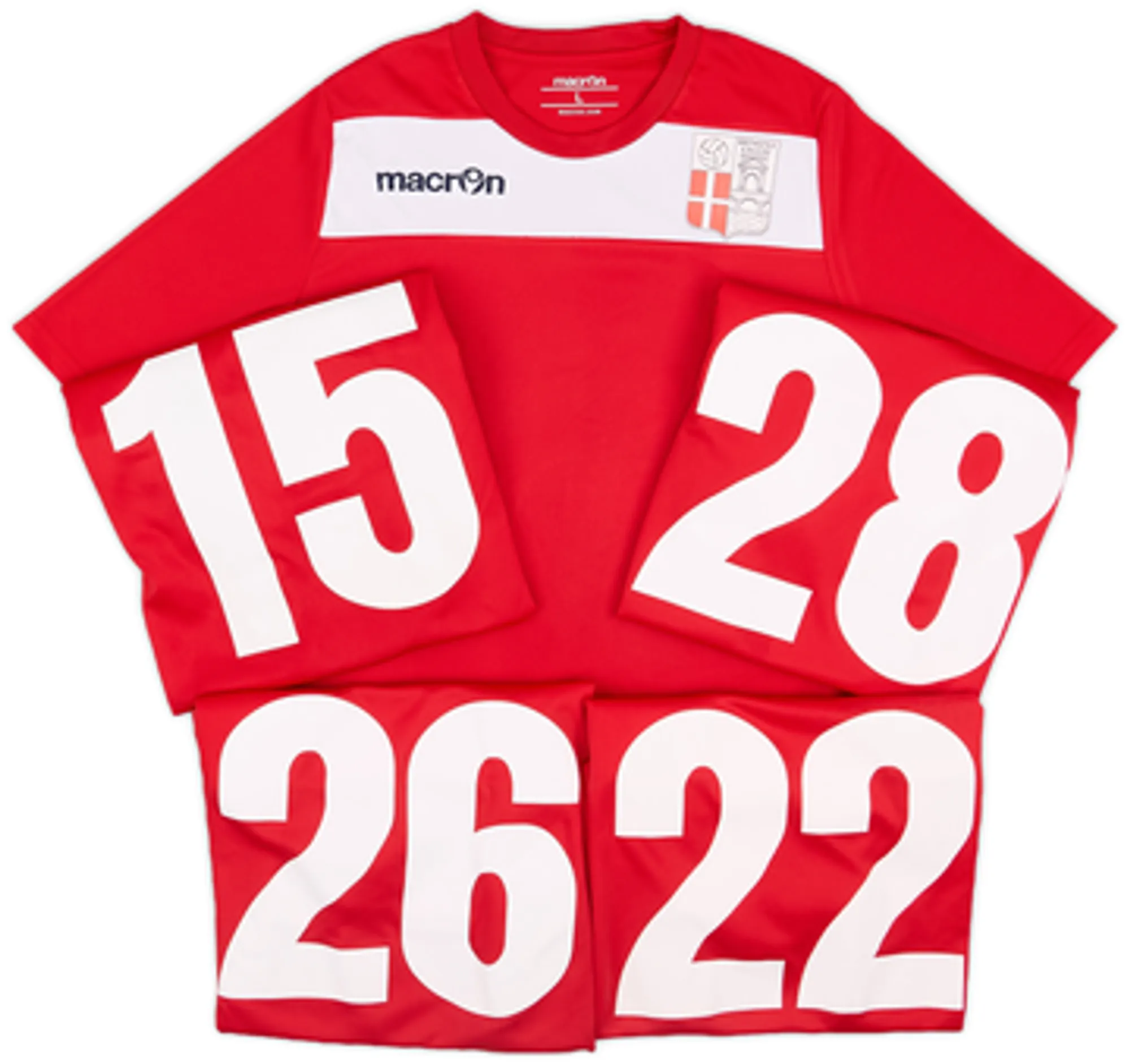 Macron Rimini FC Mens SS Player Issue Home Shirt 2017/18