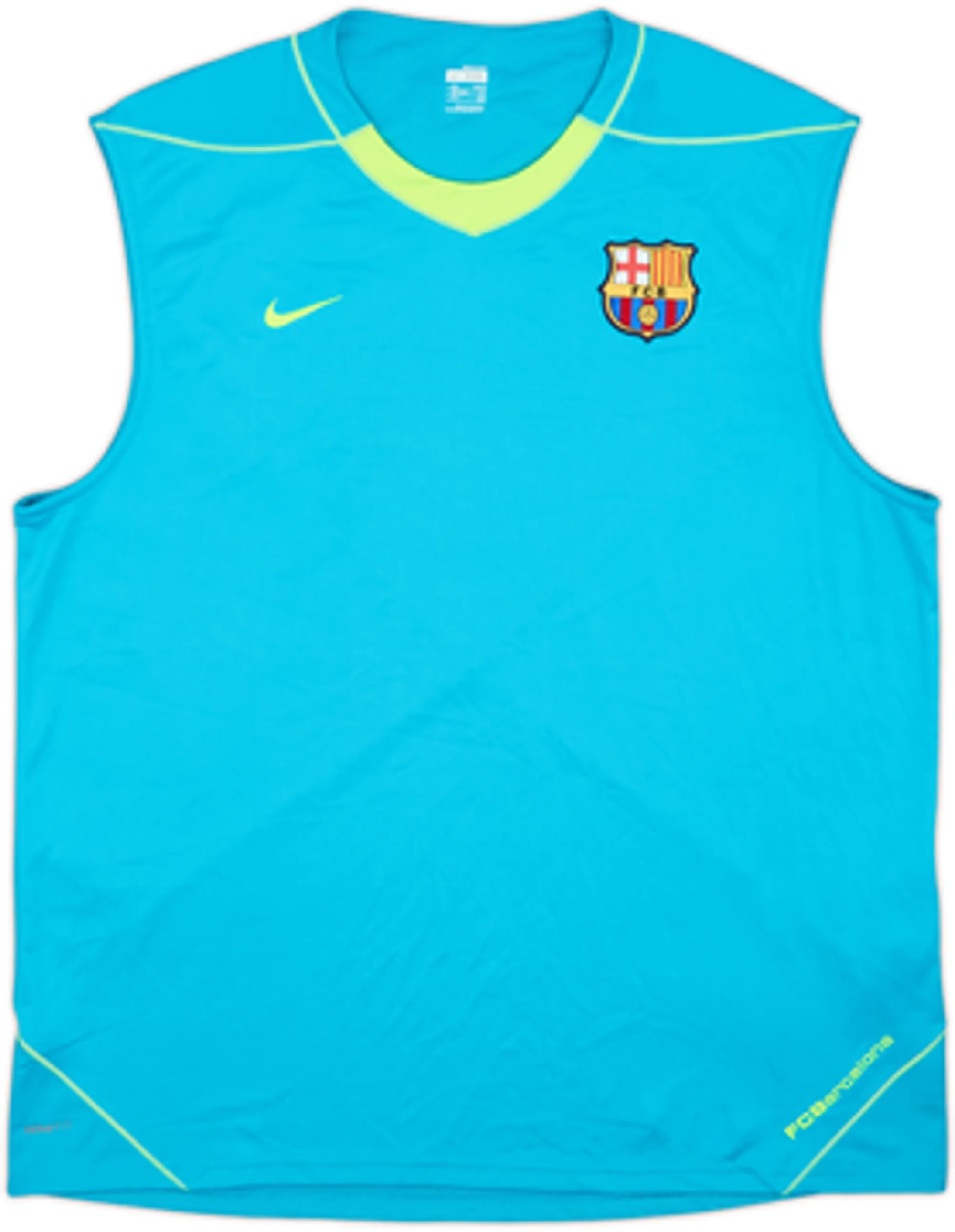 2007-08 Barcelona Nike Training Vest - 9/10 - (XXL)