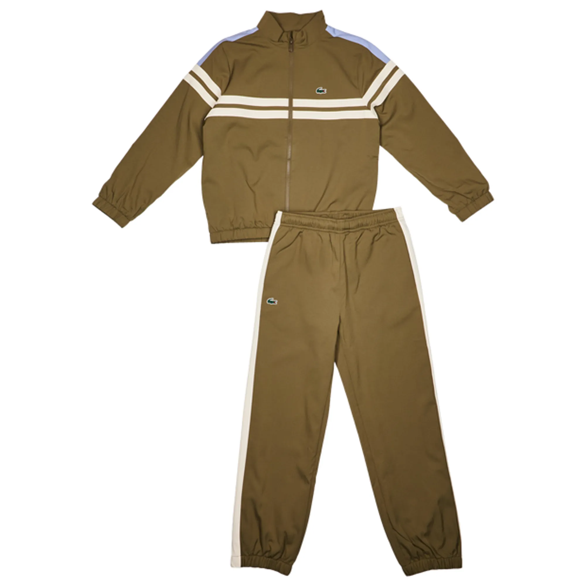 Lacoste Front Stripe Croc Kid's Tracksuits - Olive