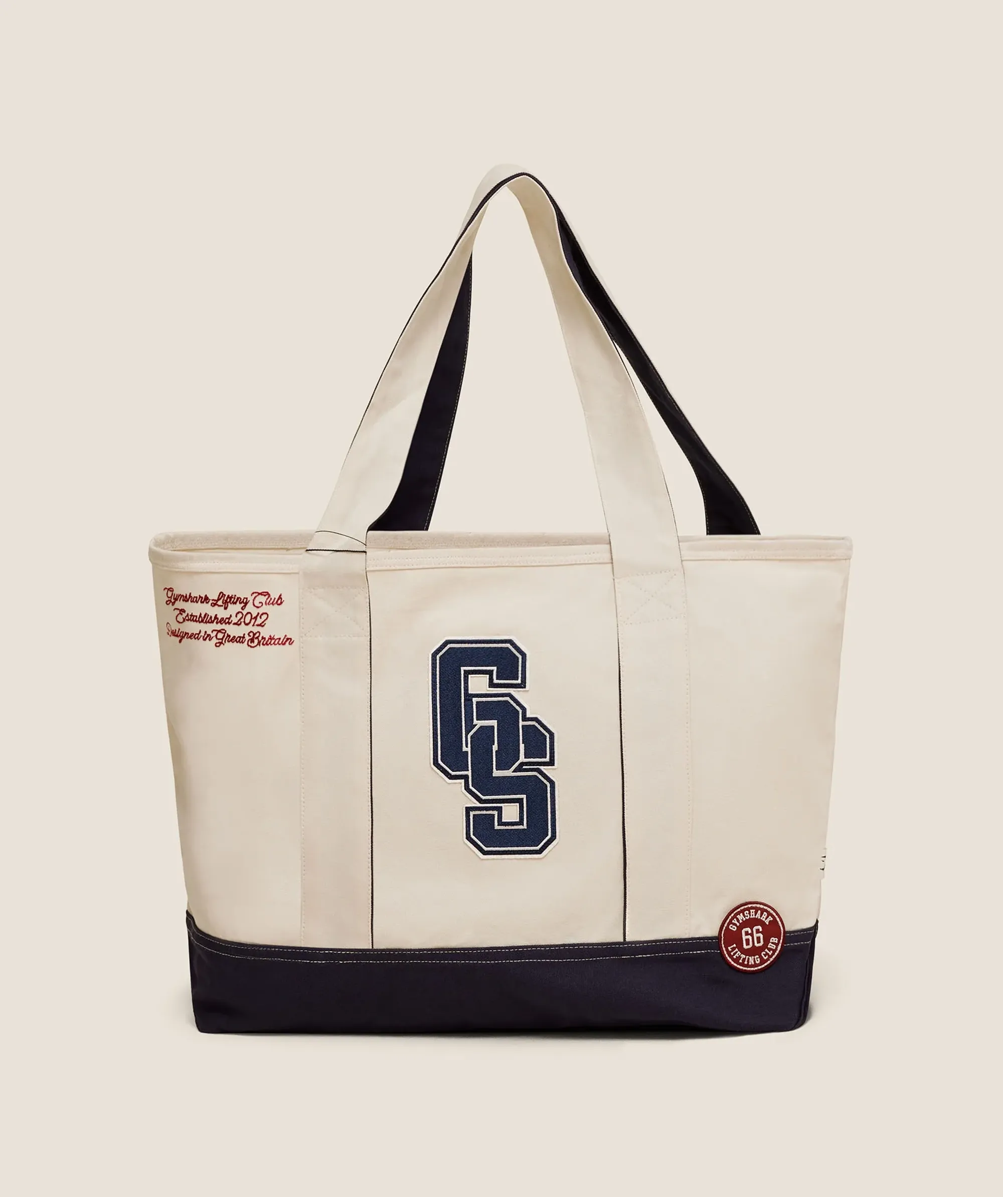  Collegiate Tote Bag - Heavy Blue/Oat White/Athletic Burgundy