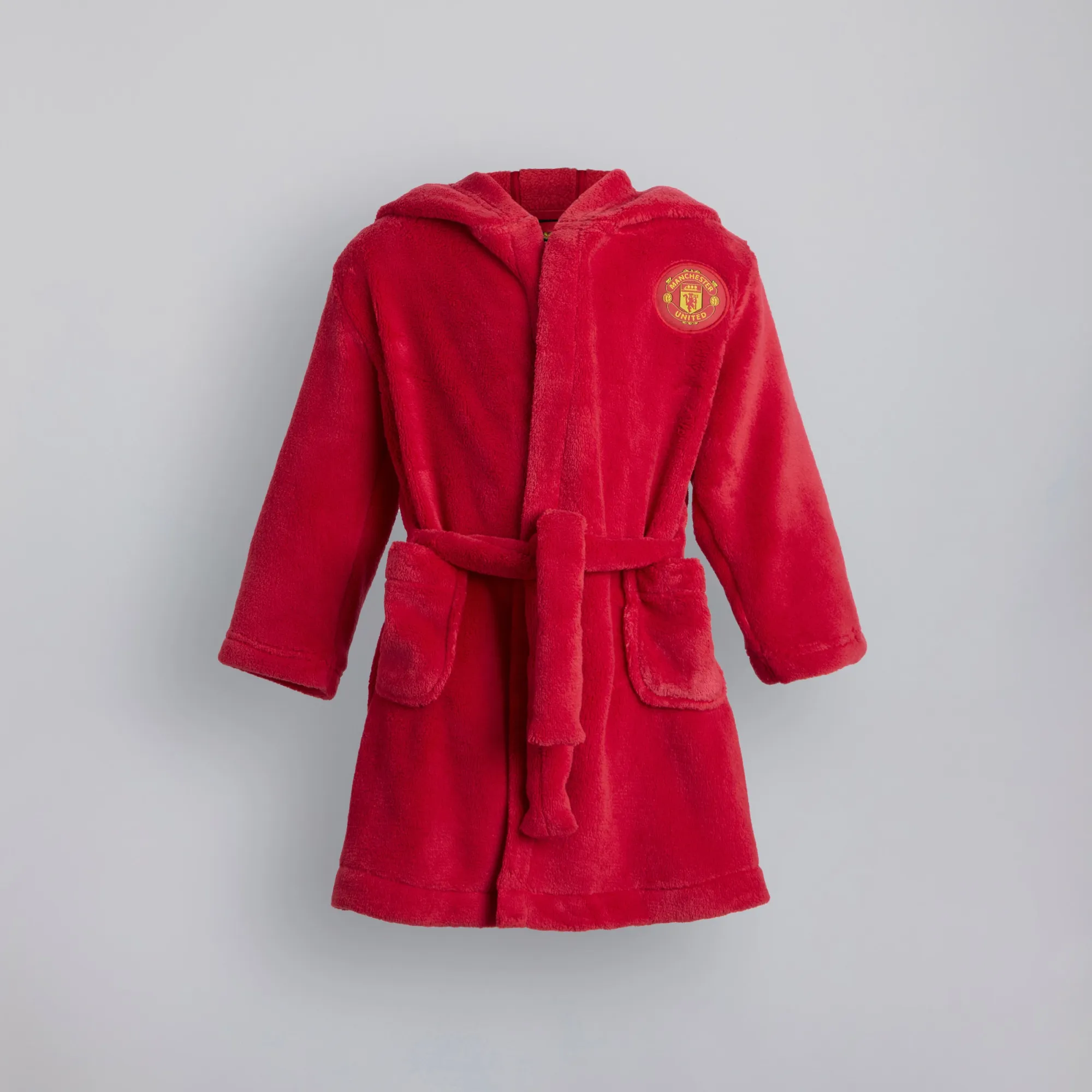 Manchester United Baby Hooded Dressing Gown with Devil Horns Red