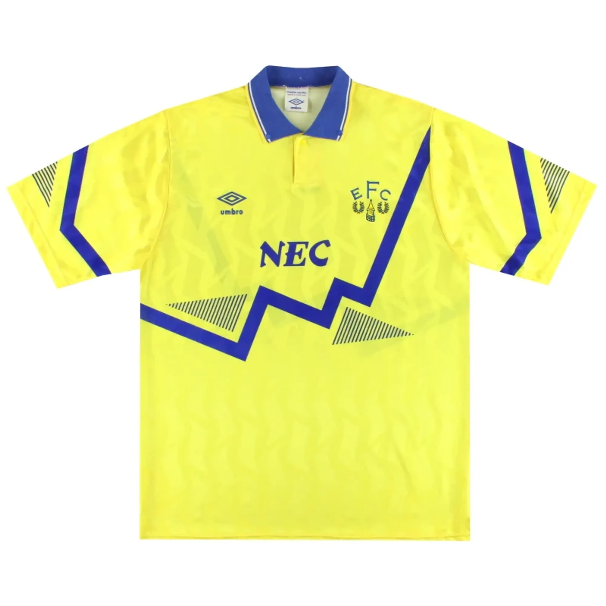 1990-92 Everton Umbro Away Shirt L - Everton / Excellent 