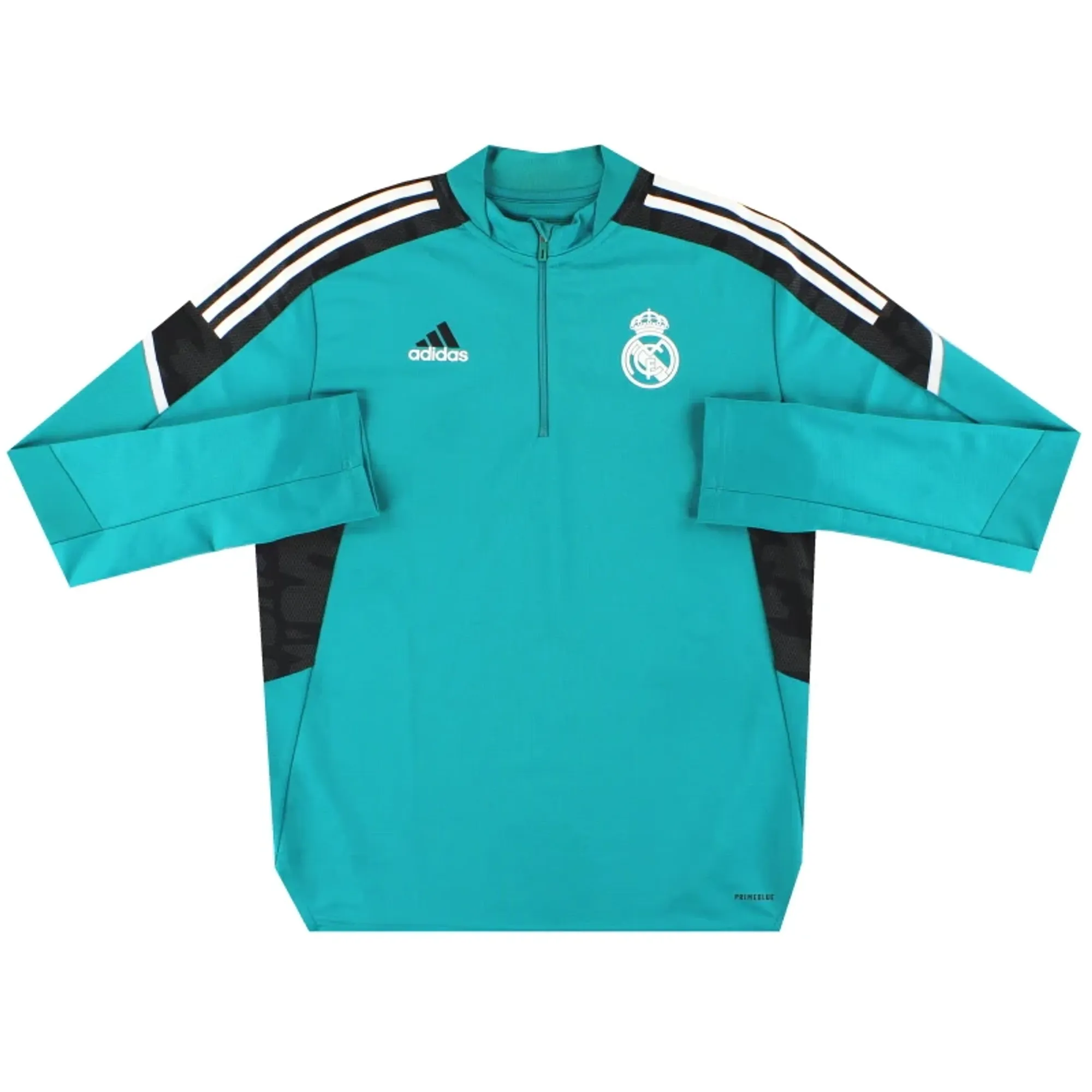 2021-22 Real Madrid adidas 1/4 Zip Training Top *Mint* L - Real Madrid / Mint