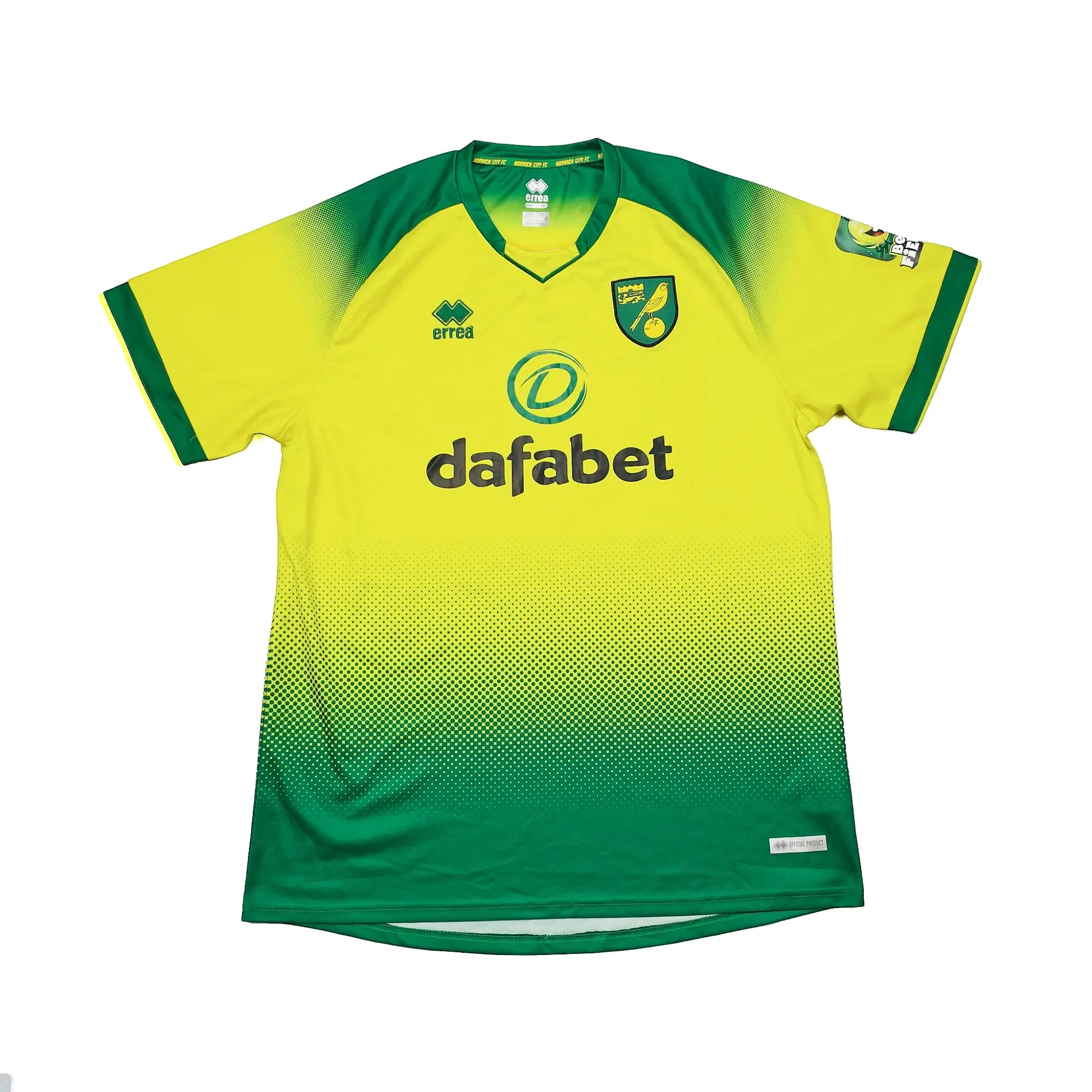 2019/20 NORWICH CITY HOME SHIRT (XXXL) ERREA | CULT KITS