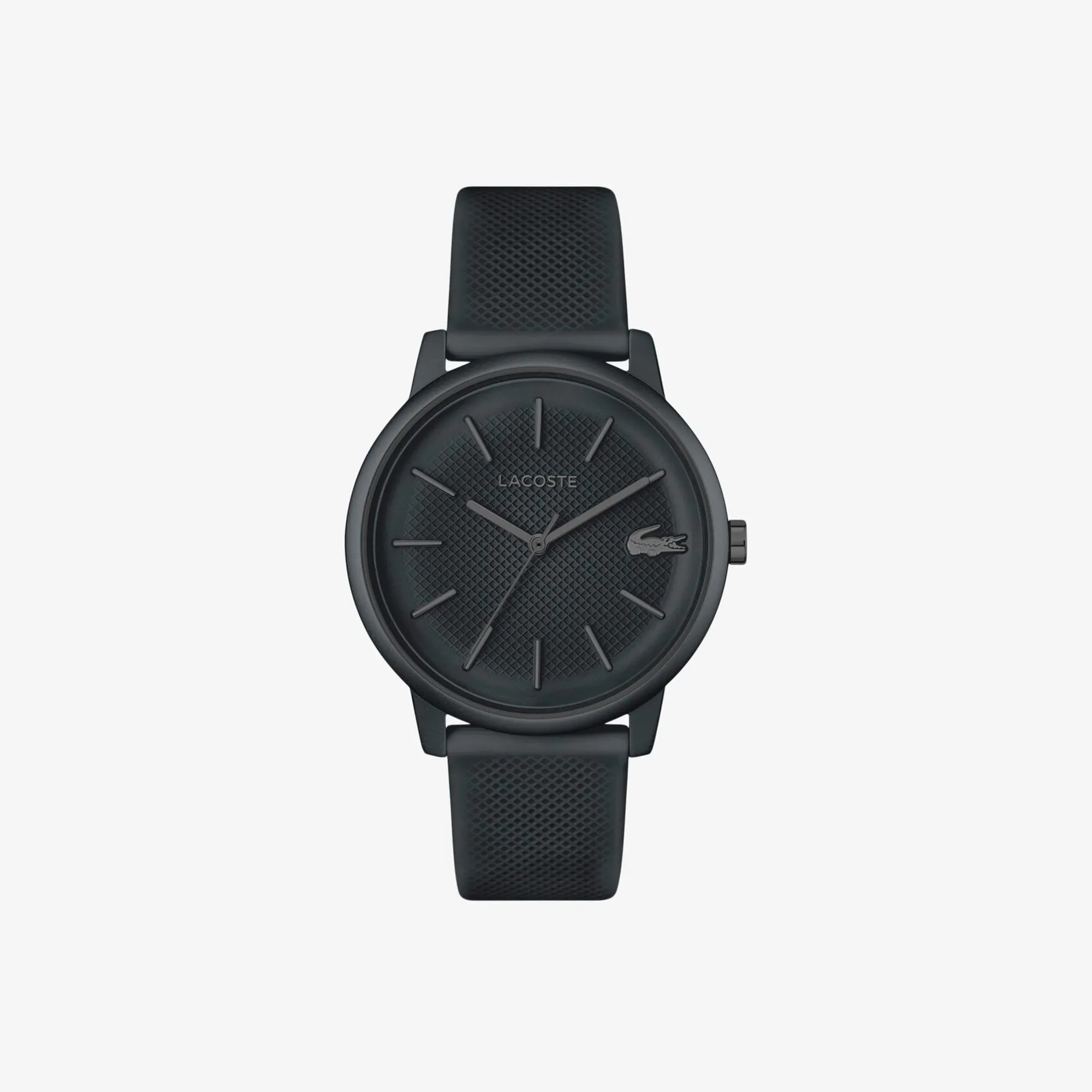 Lacoste.12.12 Move 3 Hands Watch Black Silicone - Colour
