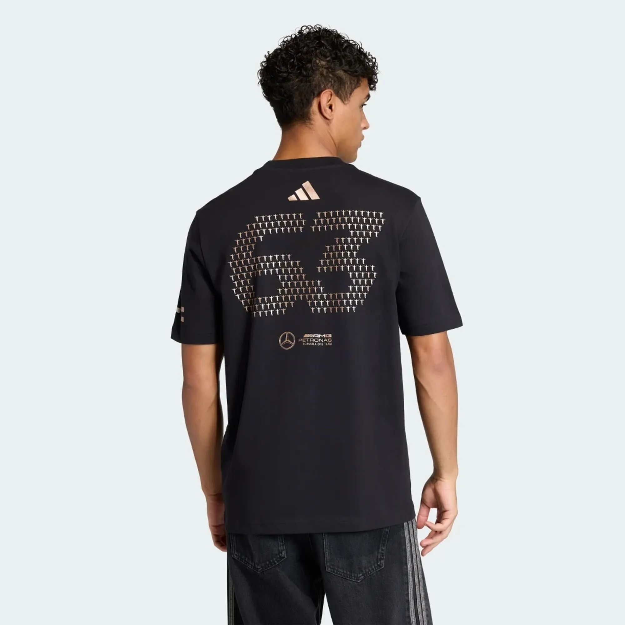 adidas MERCEDES - AMG PETRONAS FORMULA ONE TEAM GEORGE RUSSELL LAS VEGAS  T-Shirt | KG3650 | FOOTY.COM