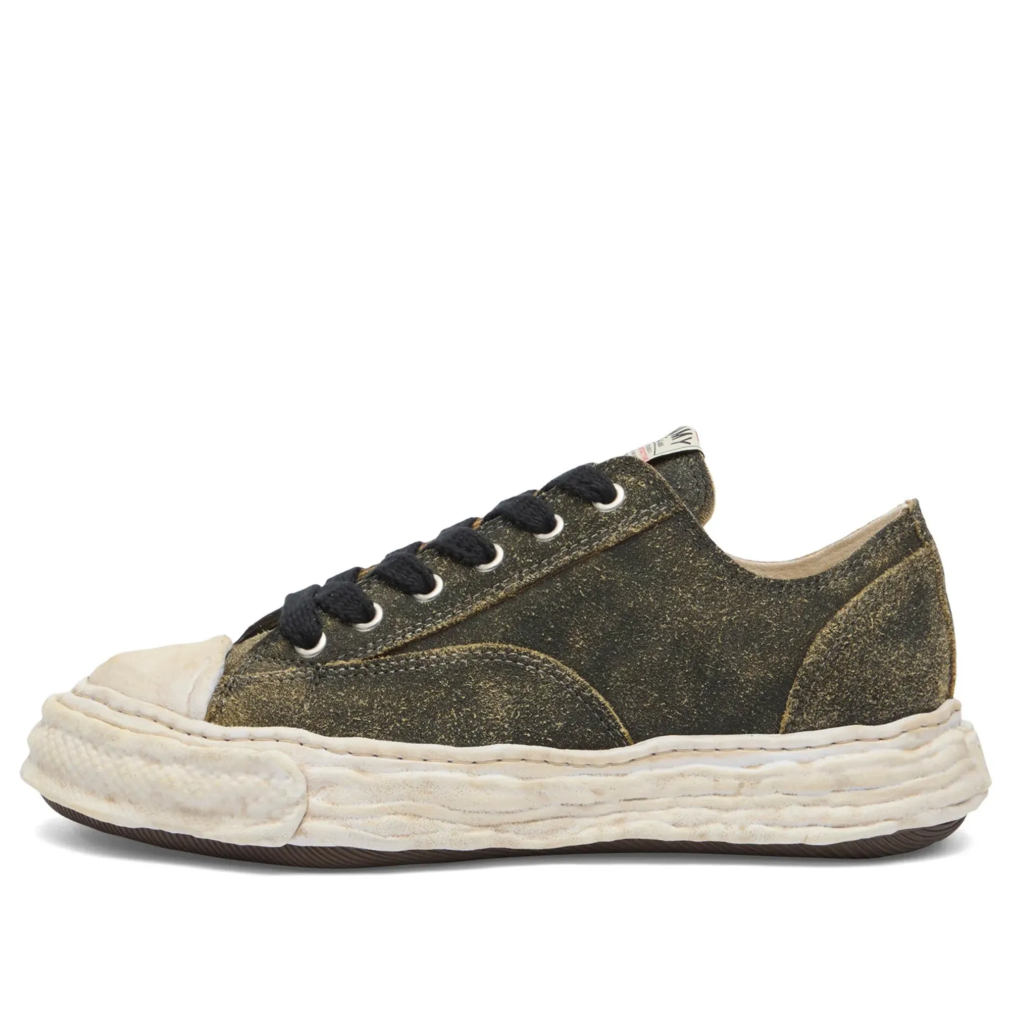 Maison MIHARA YASUHIRO Men's Peterson 23 Vintage Suede Low-Top Black