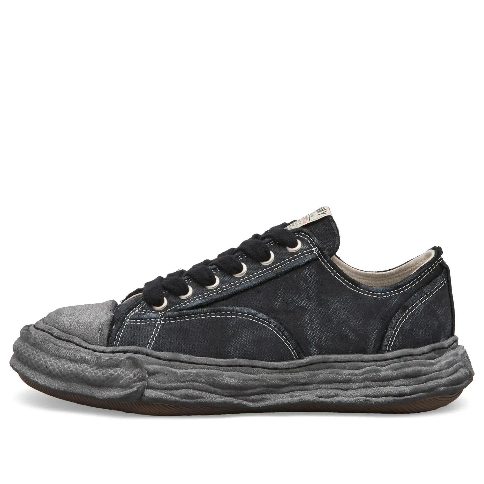 Maison MIHARA YASUHIRO Men's Peterson 23 Embroidery Vintage Low Blk/Blk