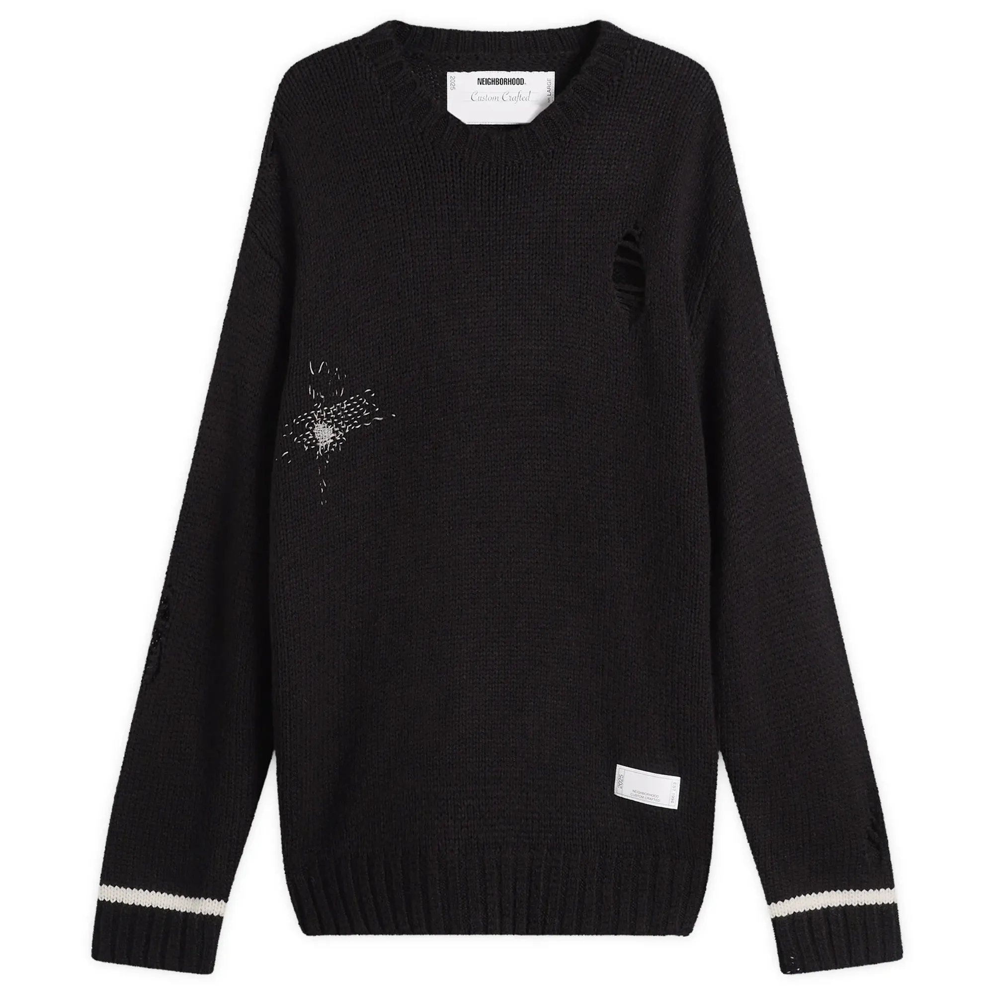 Neighborhood Men's Savage Crewneck Sweater Black