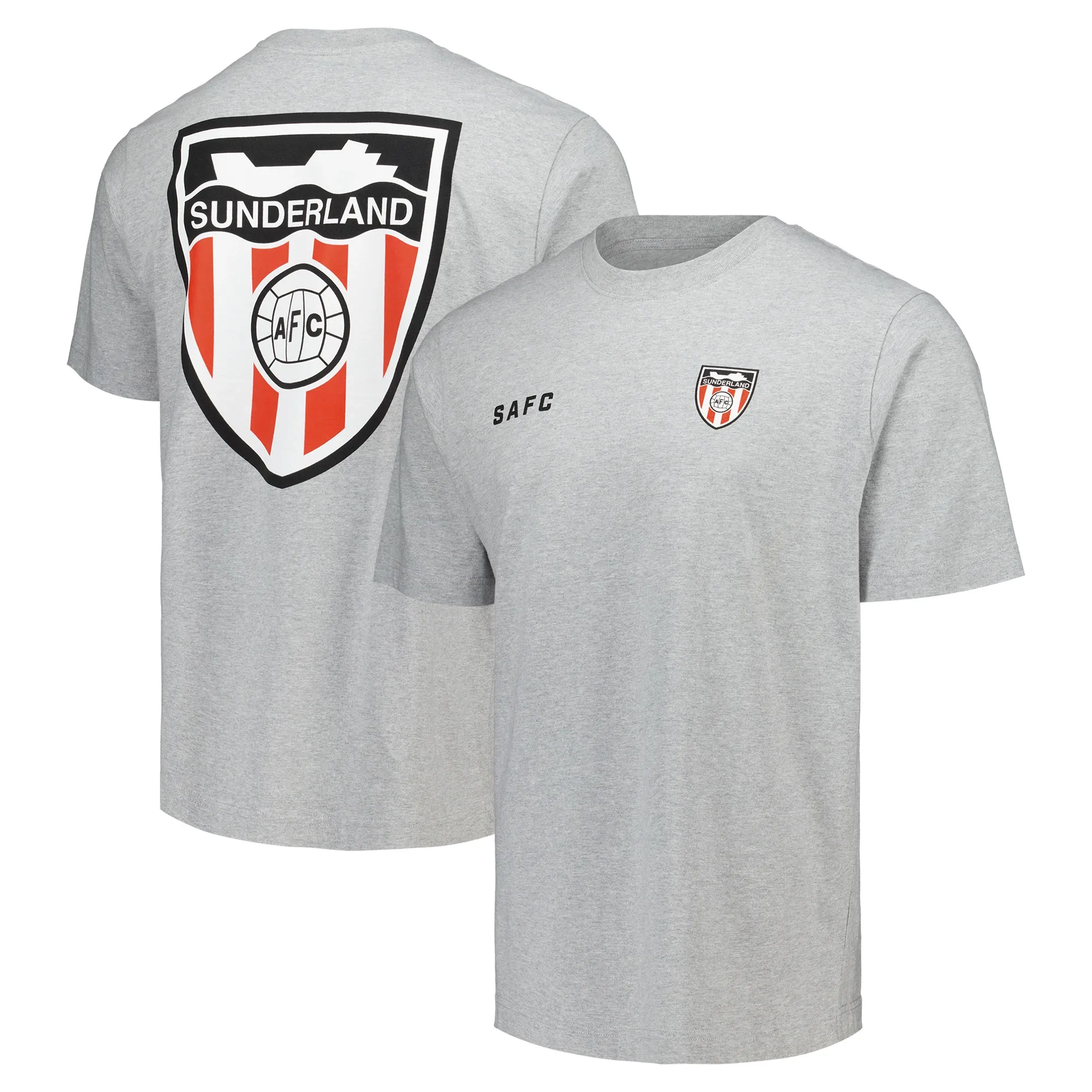 Sunderland Ship Crest T-Shirt - Grey - Mens