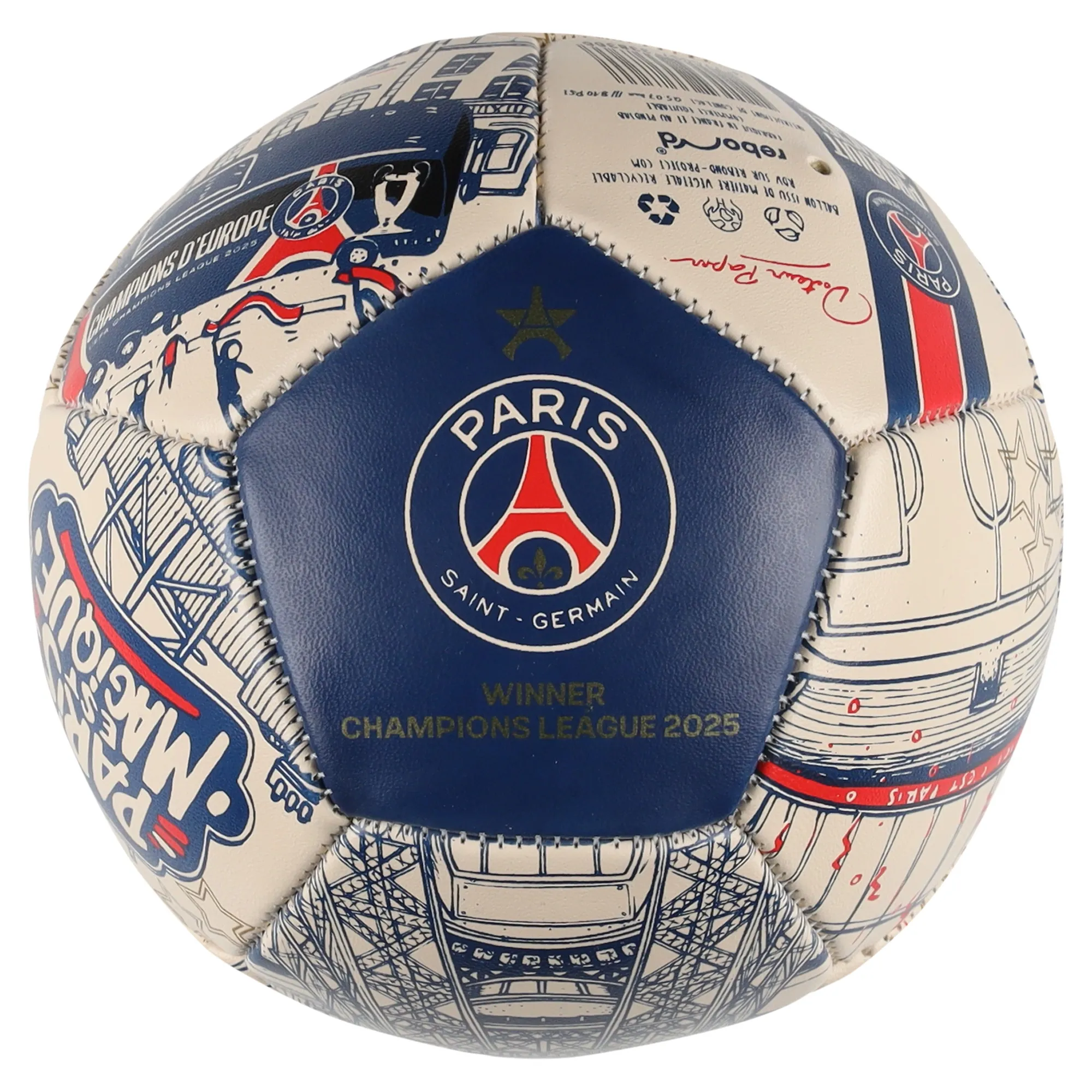 PSG Champions of Europe 2025 Rebond Celebration Mini Ball