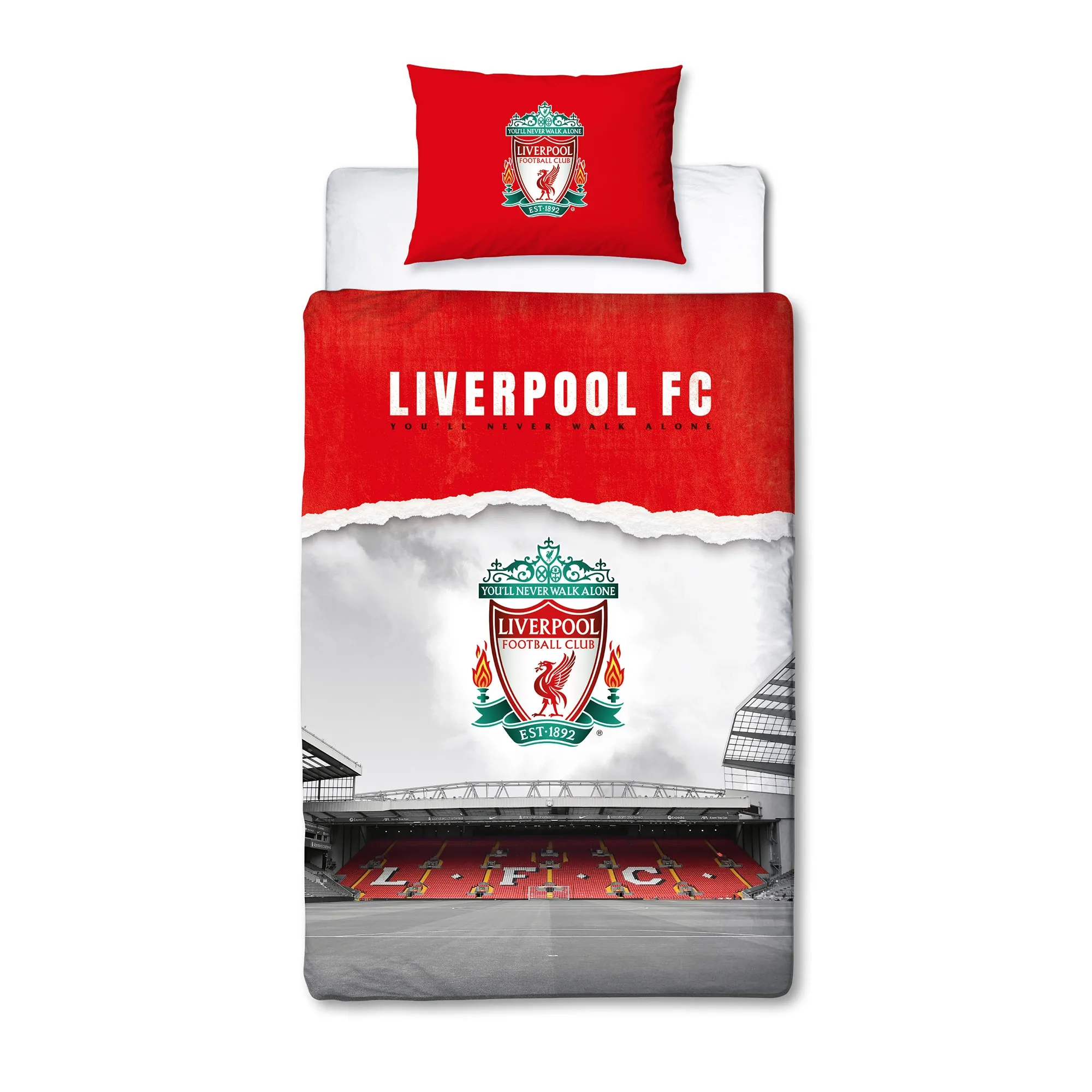 Liverpool Walk Alone Panel Duvet - Single