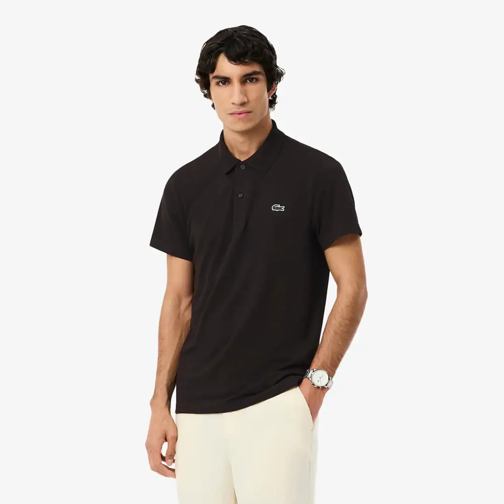 Lacoste Regular Fit Cotton Blend Polo Shirt - Brown