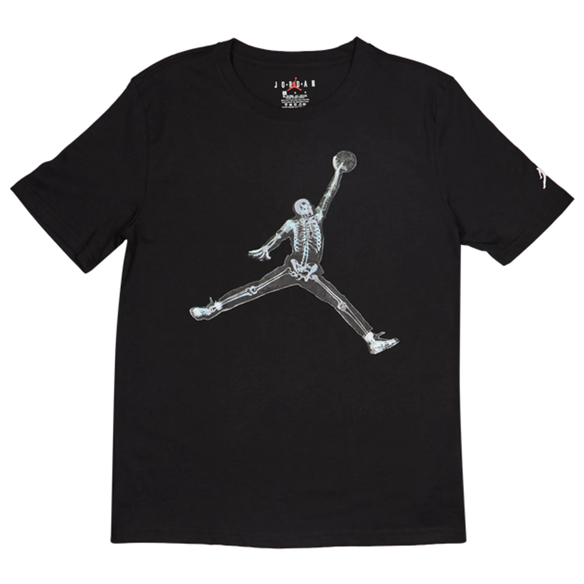 Jordan Skeleton Jumpman Kid's T-Shirts - Black