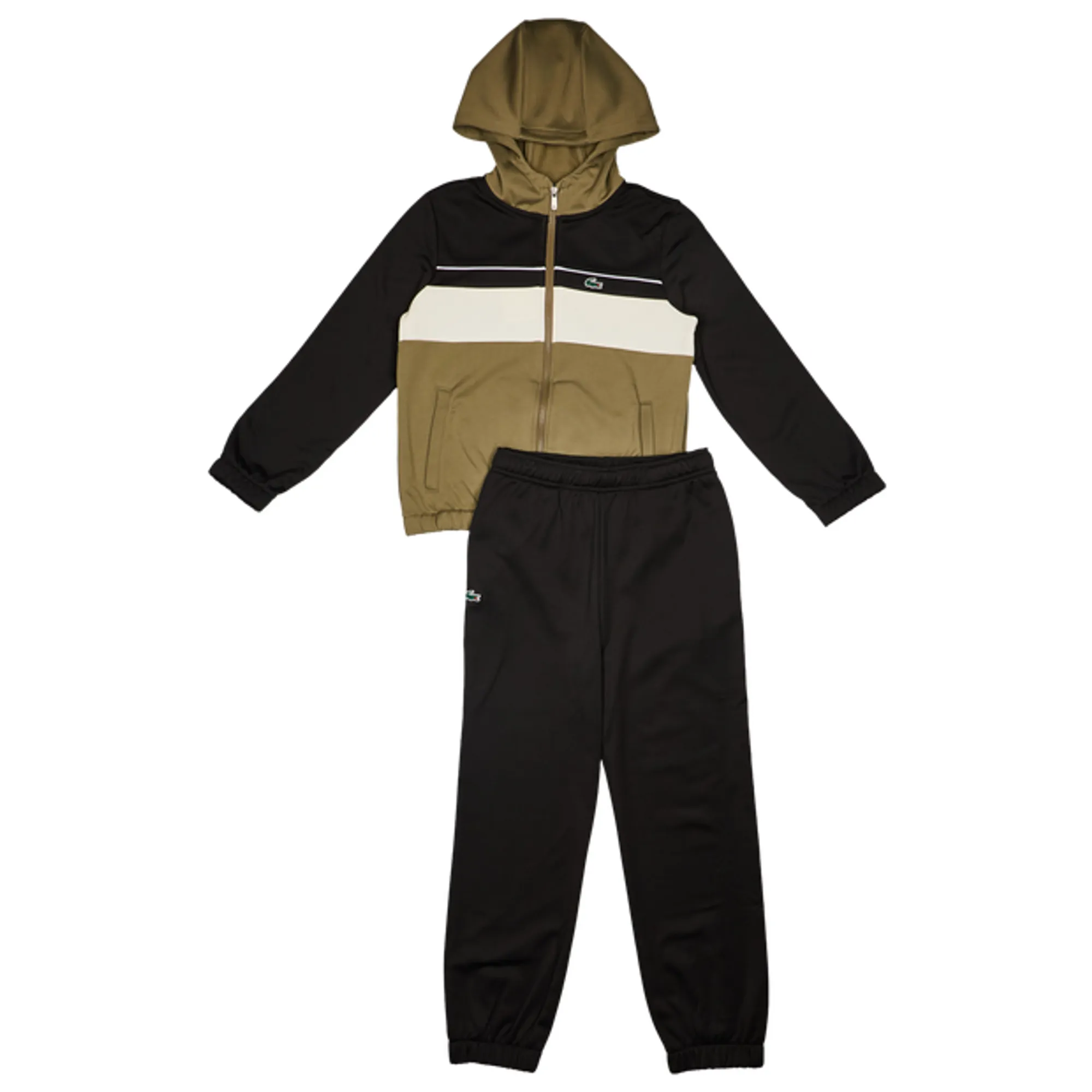 Lacoste Front Stripe Kid's Tracksuits - Olive