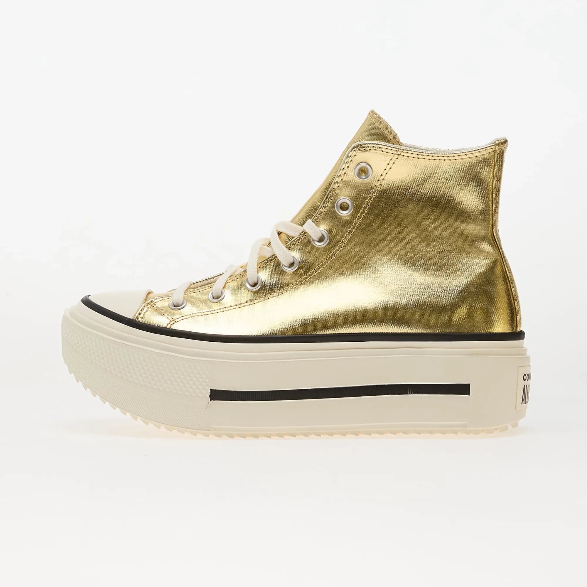 Sneakers Converse Chuck Taylor All Star Lift Double Stack Metallic Gold/ Egret/ Black Eur 35