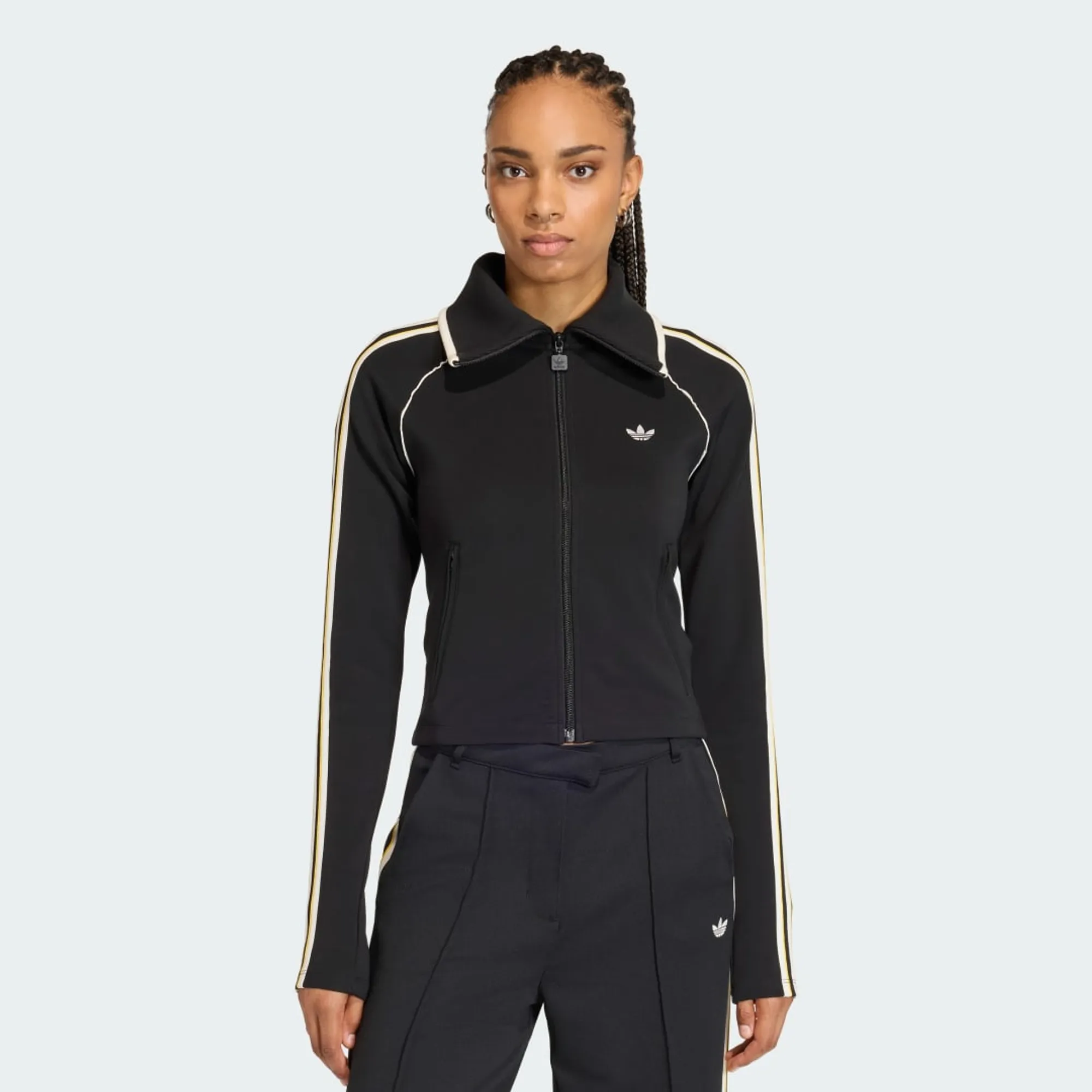 adidas SLIM FITTED FIREBIRD TRACK TOP