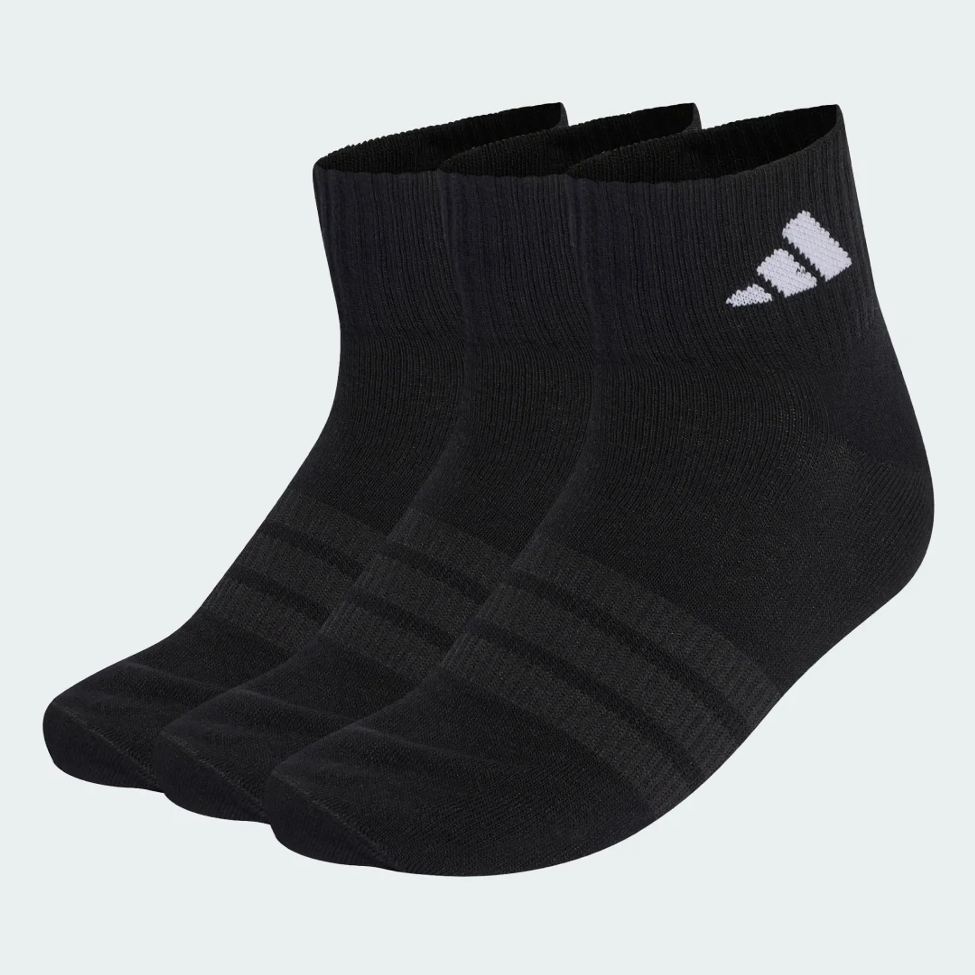 adidas THIN&amp;LIGHT SPORTSWEAR ANKLE SOCKS 3 PAIR PACK