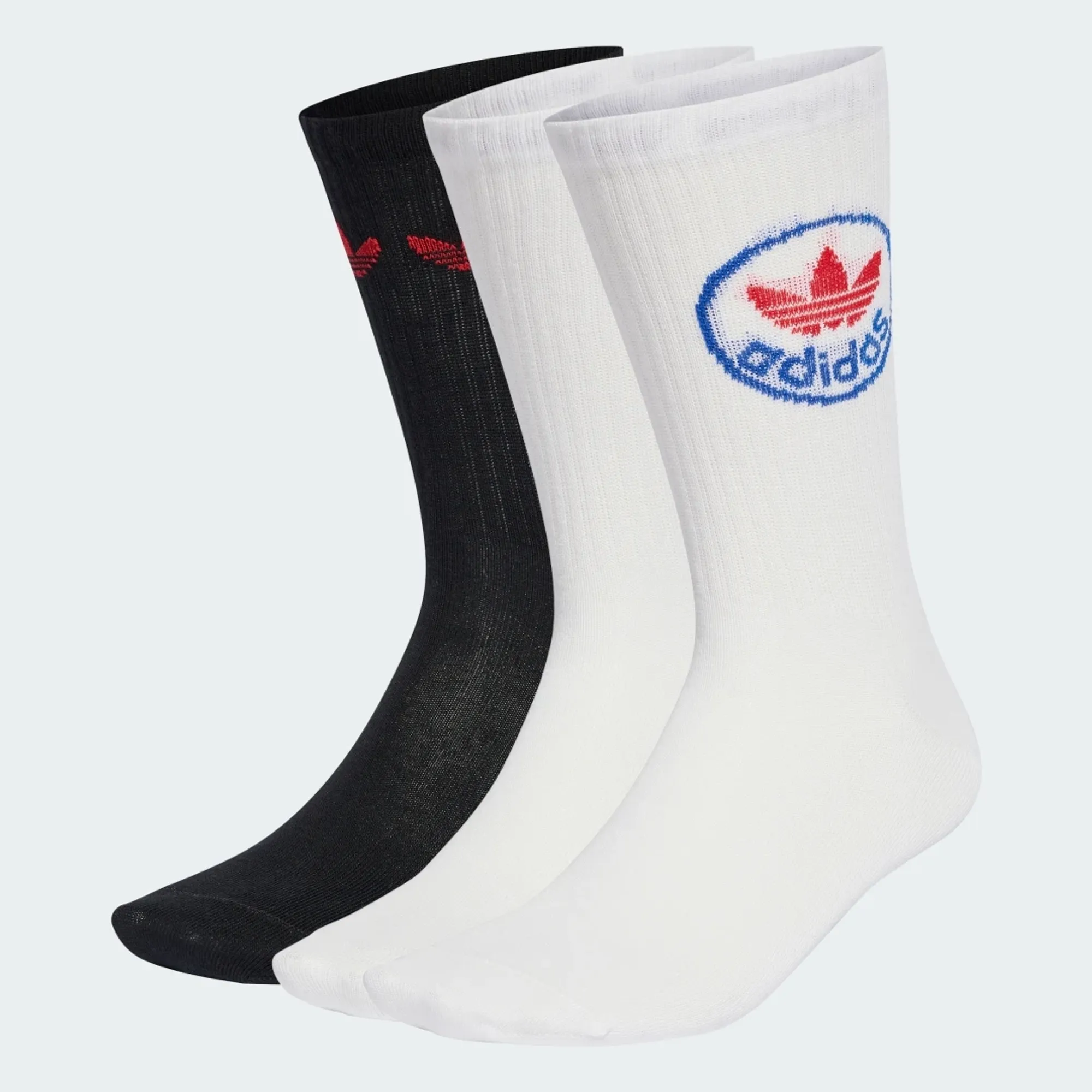 adidas TREFOILS CREW SOCK 3 PAIRS