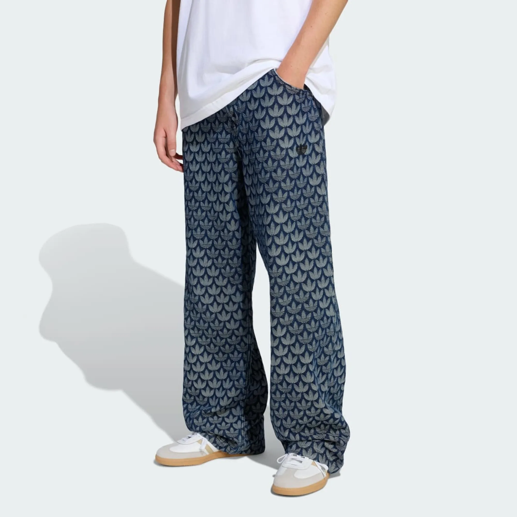 adidas DENIM LOOSE MONOGRAM PANTS