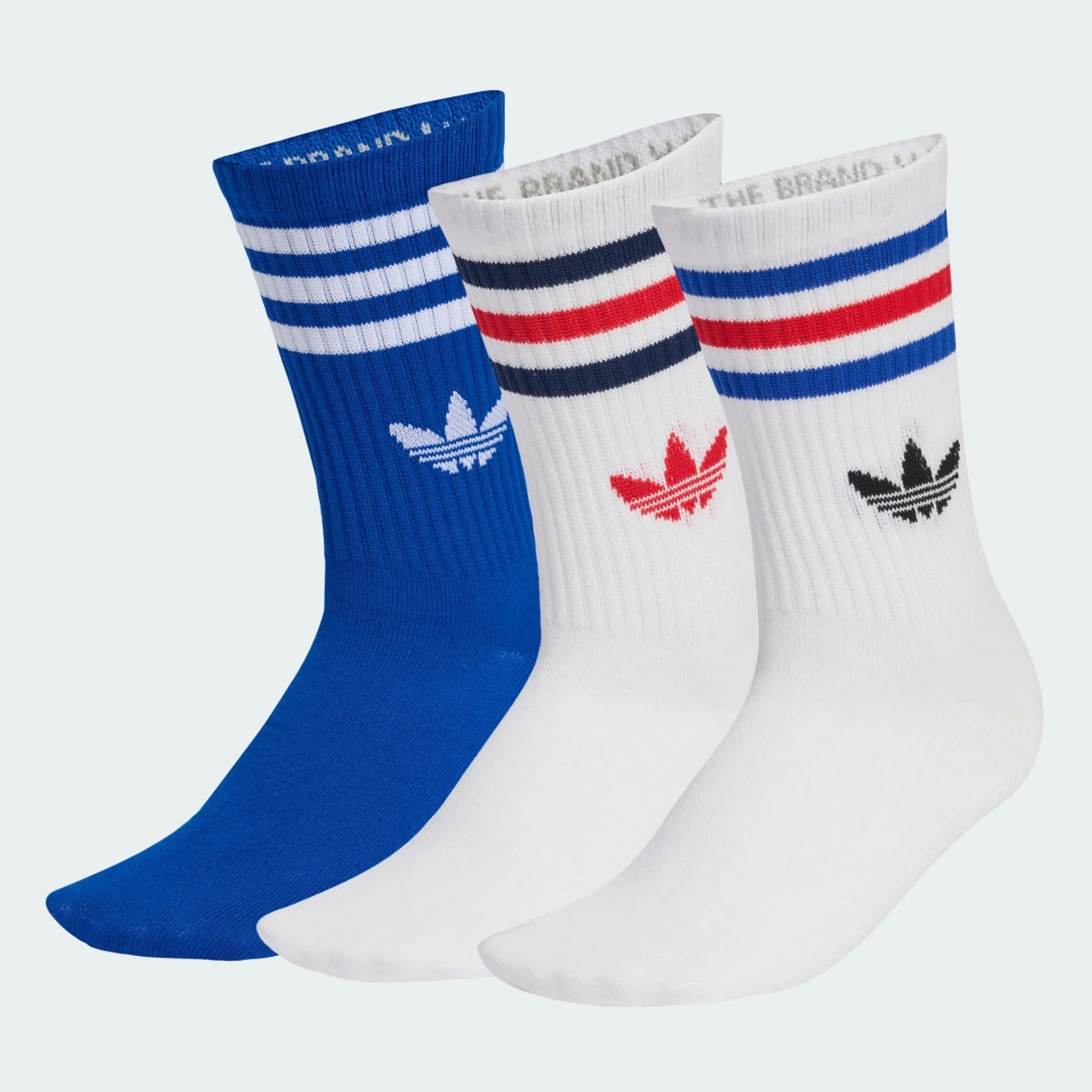 adidas 3-Stripes Crew Socks 3 Pairs