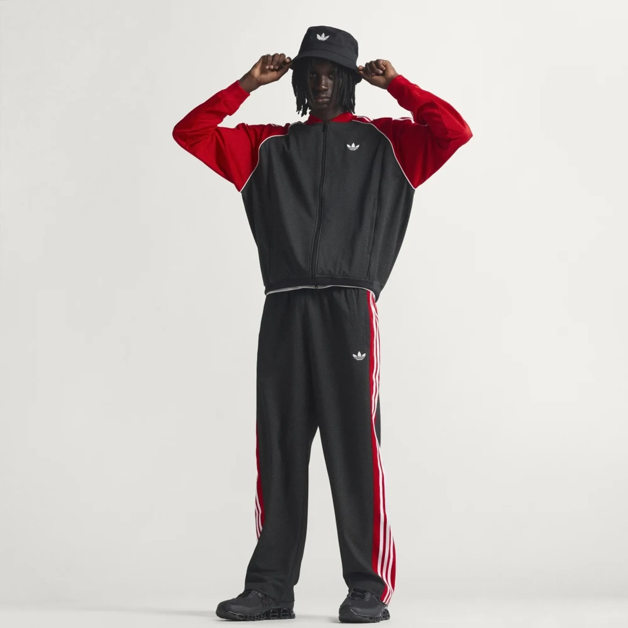 adidas LOOSE MESH Tracksuit Bottoms
