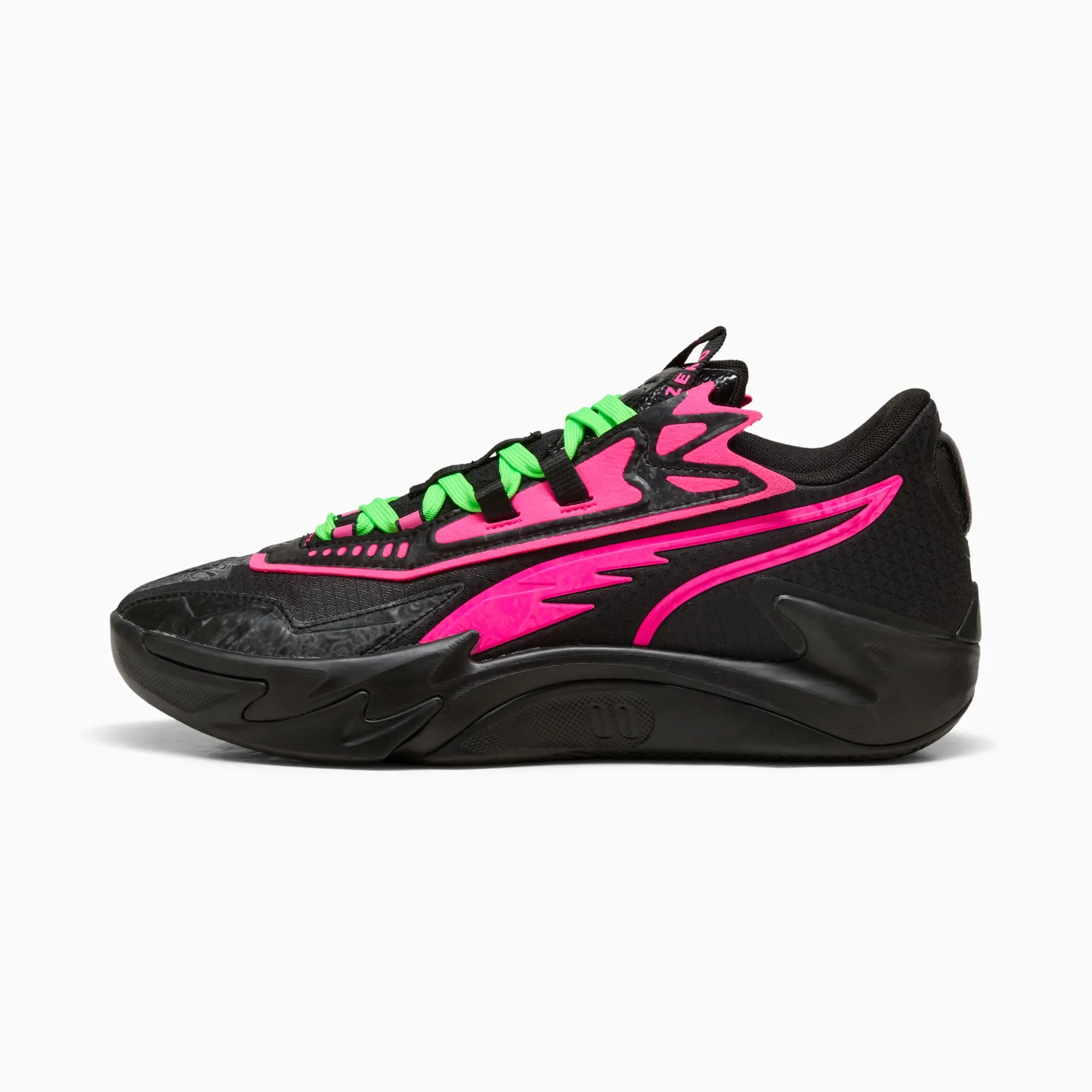 PUMA Scoot Zeros II Vegas Nights Basketball Shoes Unisex, Black/Pink Pes, size 10