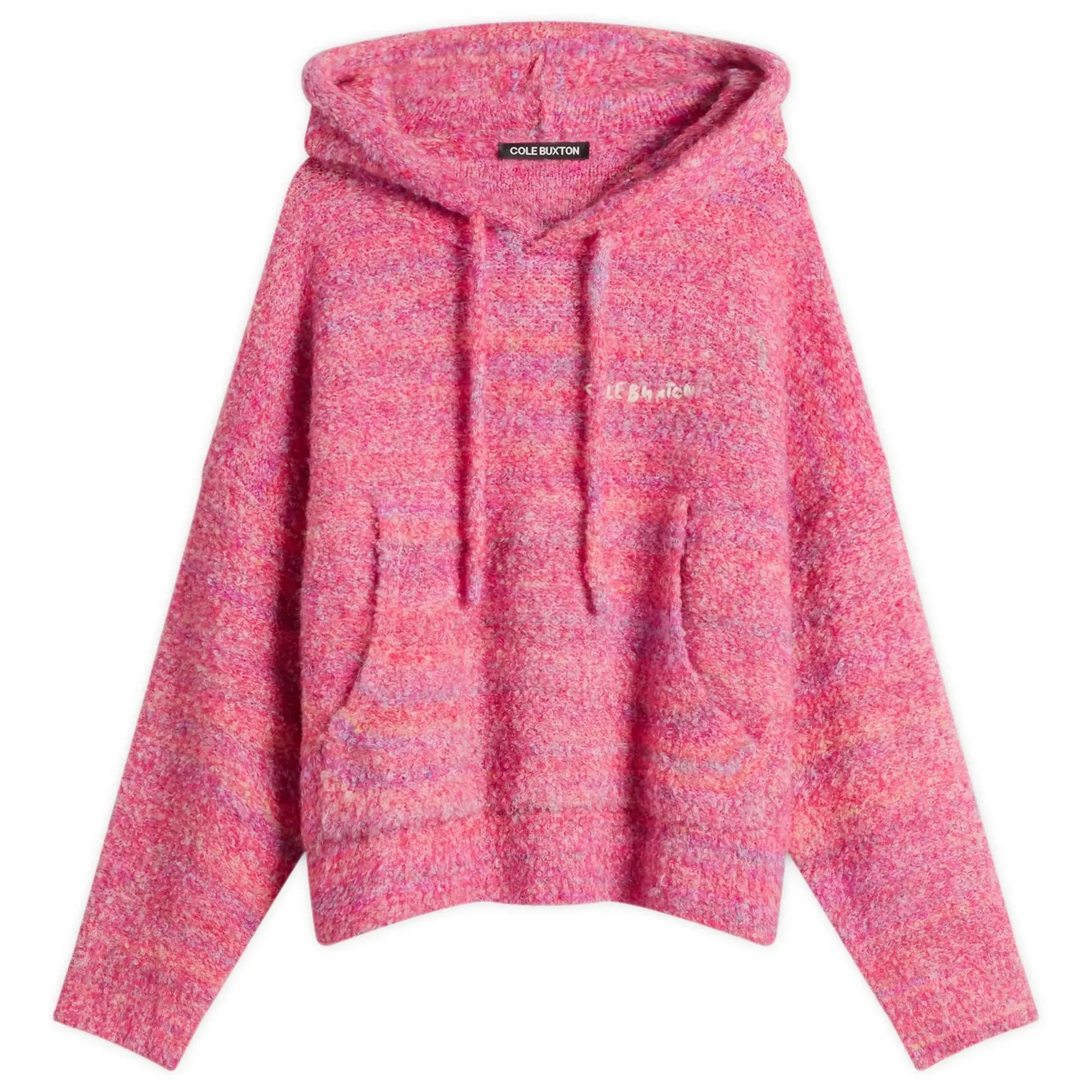 Cole Buxton Men's Boucle Hoodie Pink