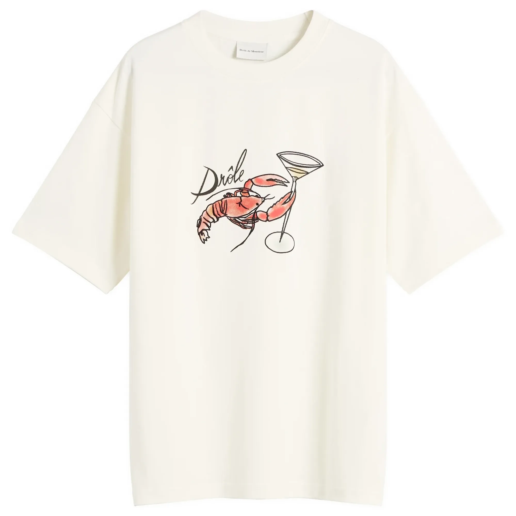 Drole De Monsieur Lobster T-shirt Off White