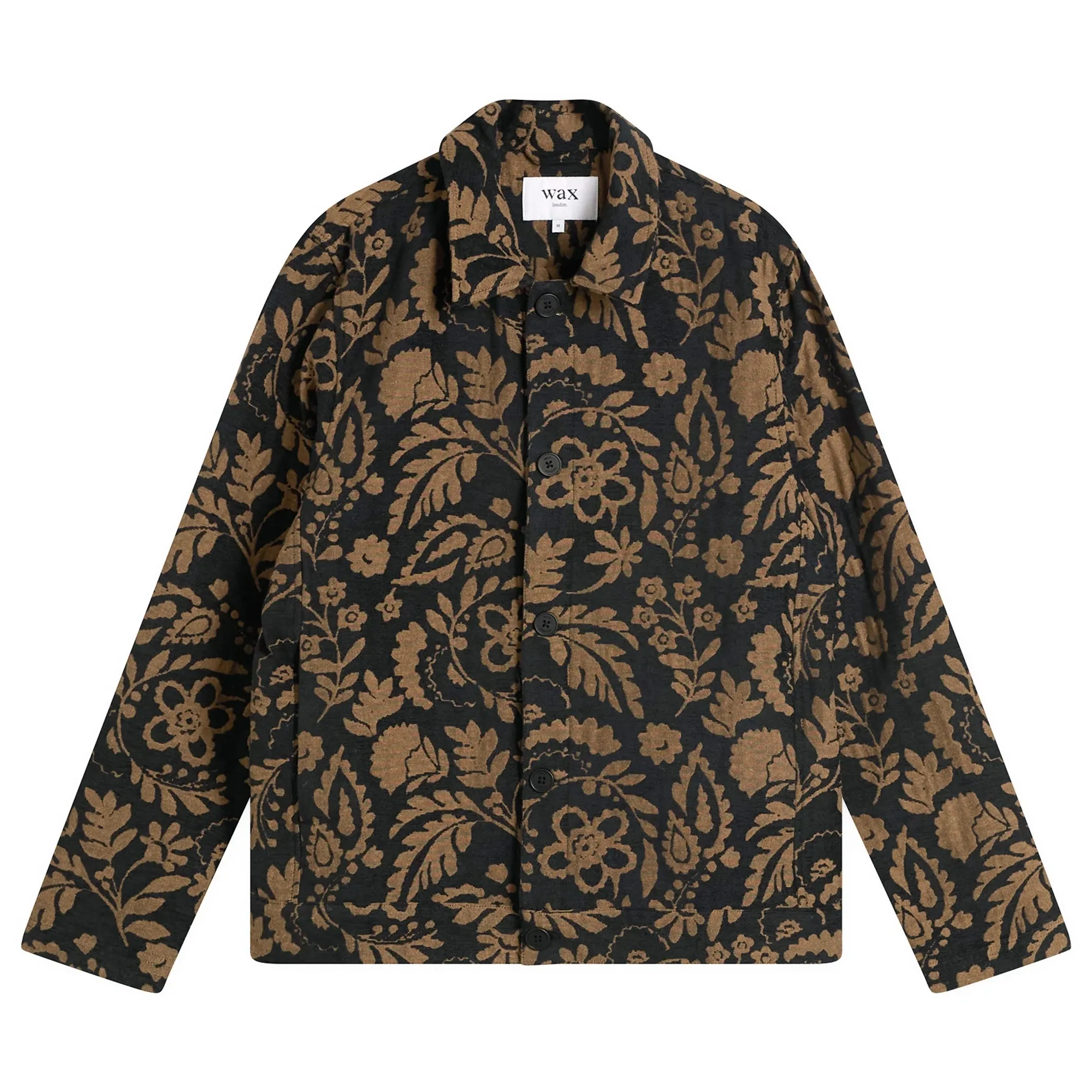 Wax London Men's Iggy Chenille Jacquard Jacket Black/Khaki