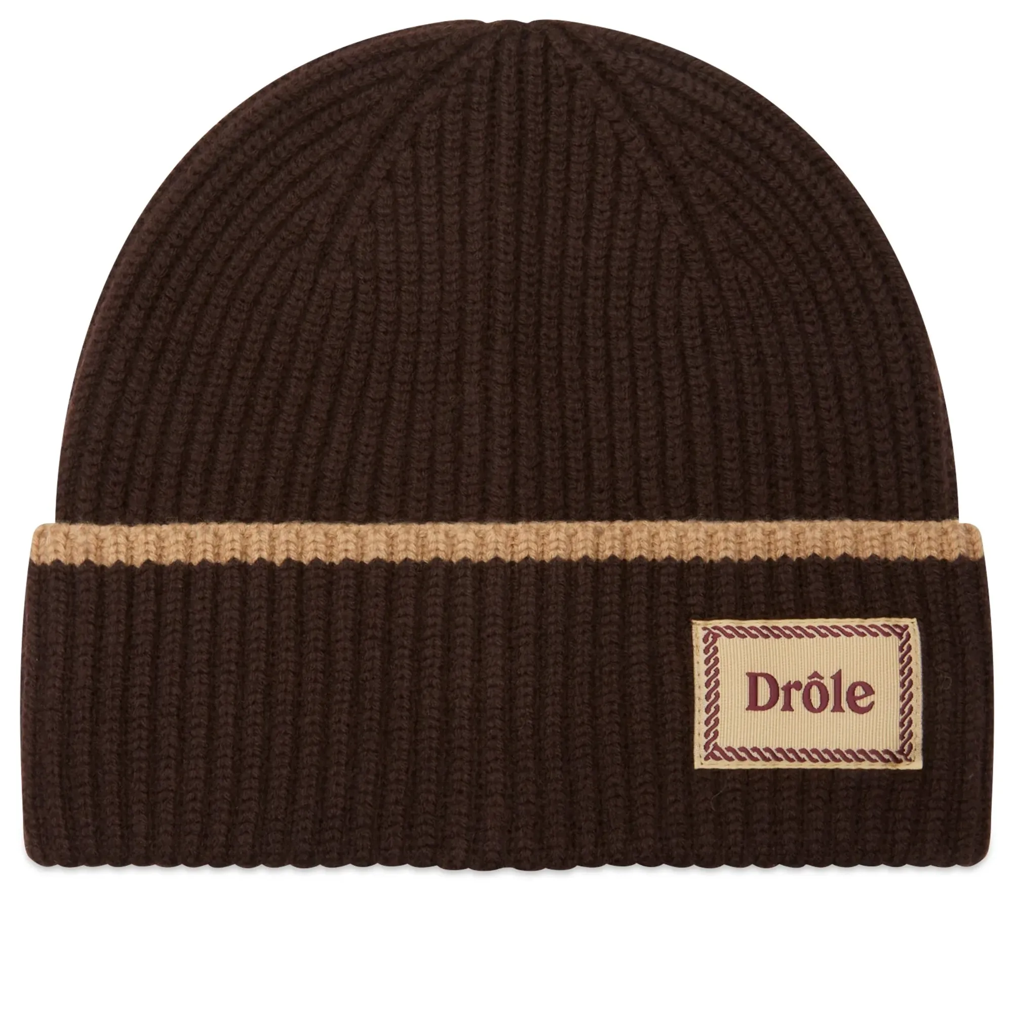 Drole De Monsieur Logo Beanie Brown