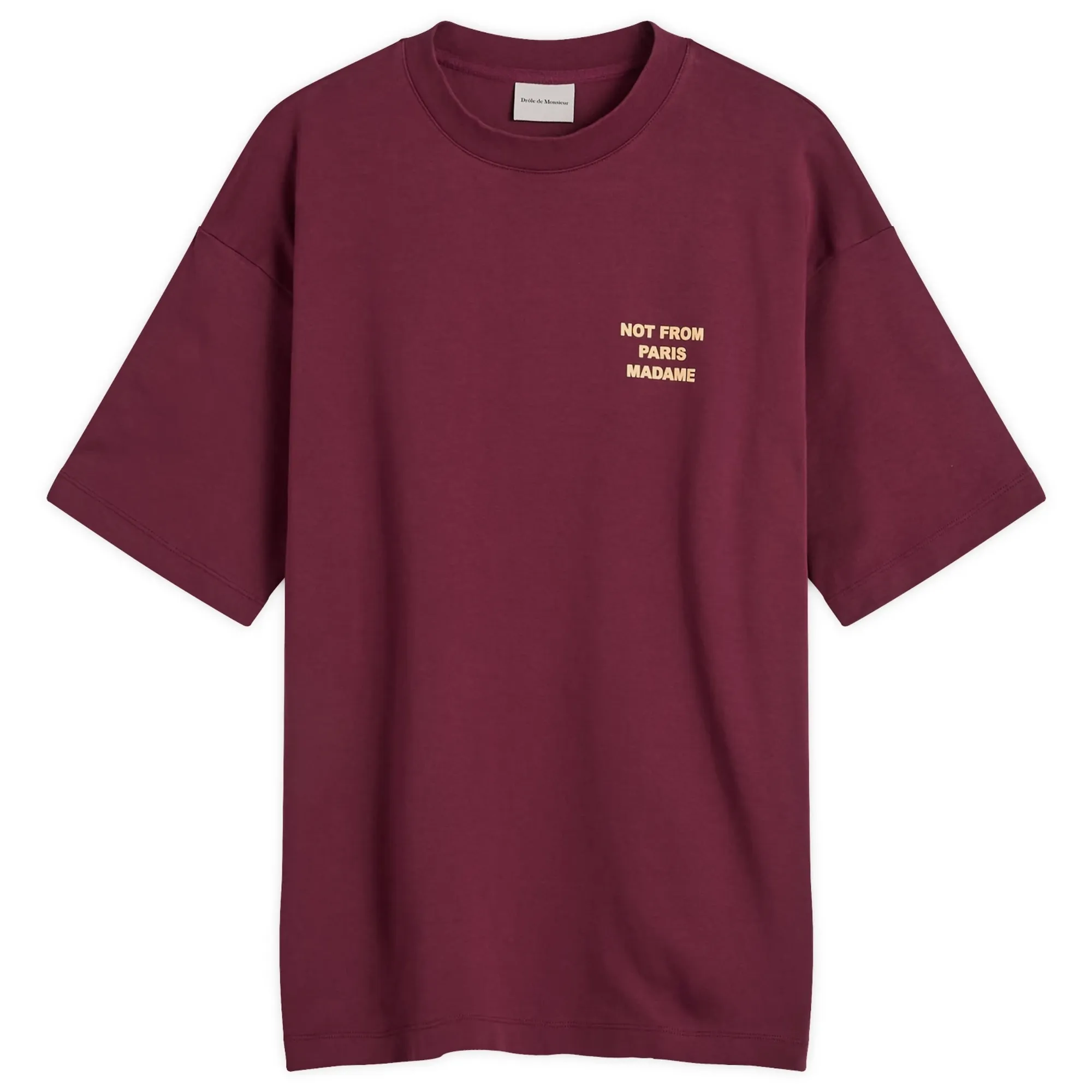 Drole De Monsieur Slogan T-shirt Wine