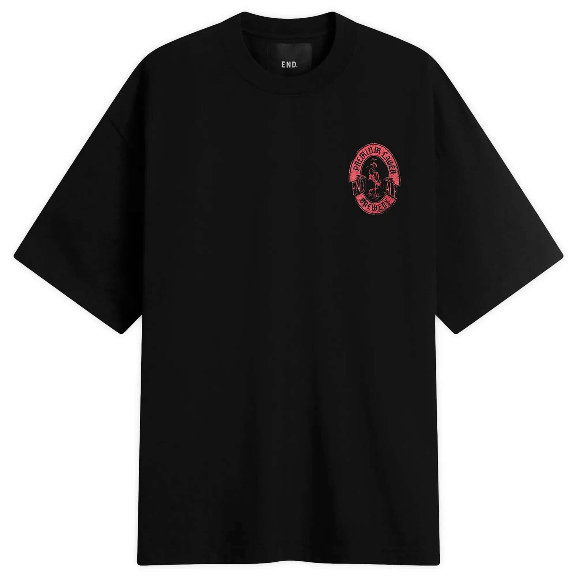 END. Beer Mat T-Shirt Black