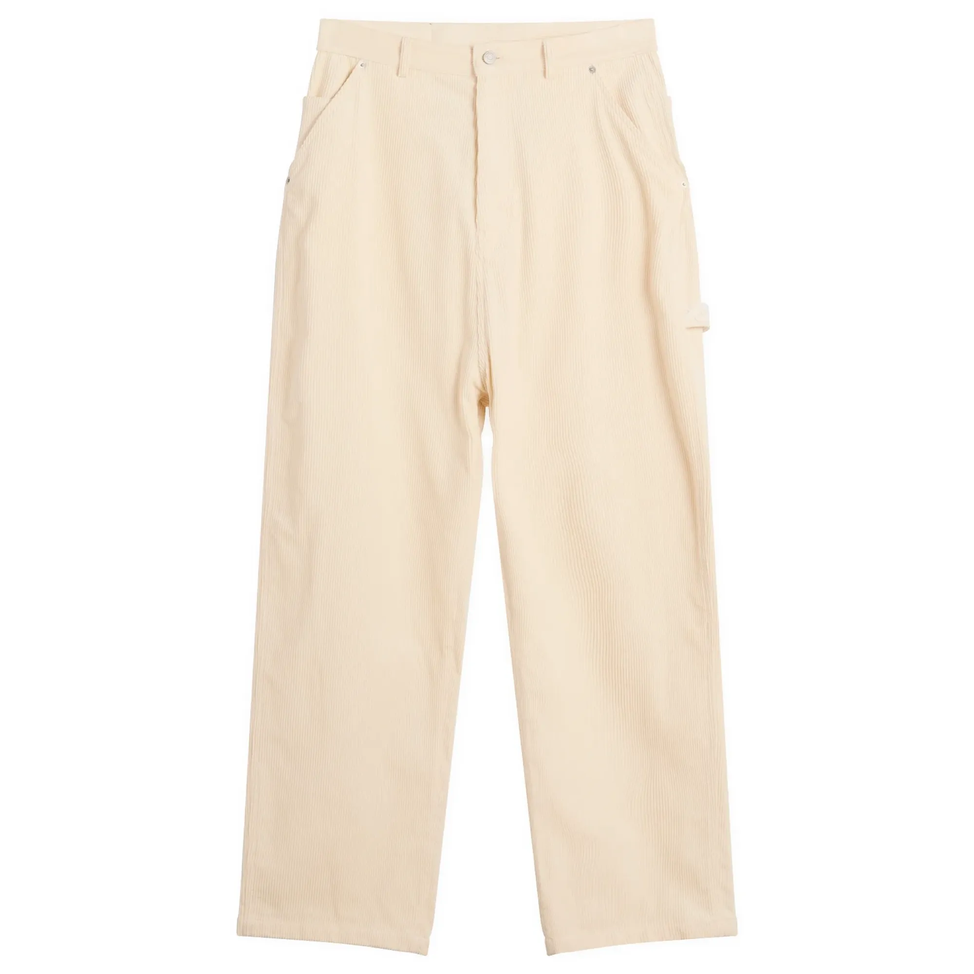 Drole De Monsieur Baggy Velvet Trousers Ecru