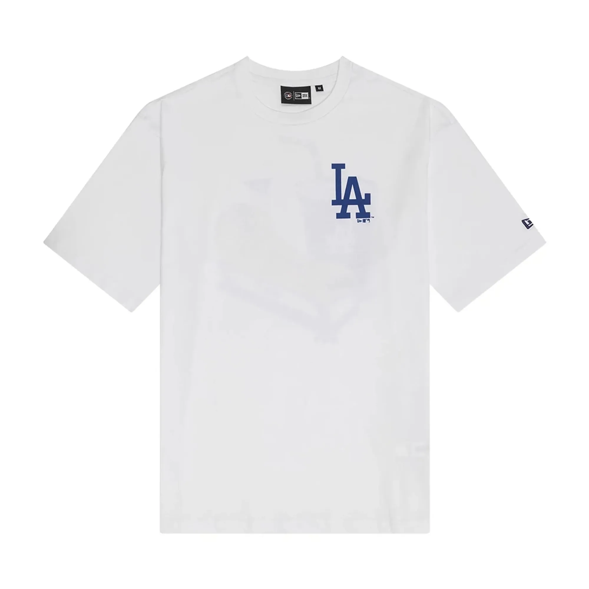 LA Dodgers MLB Food Graphic White Oversized T-Shirt New Era Cap adult unisex