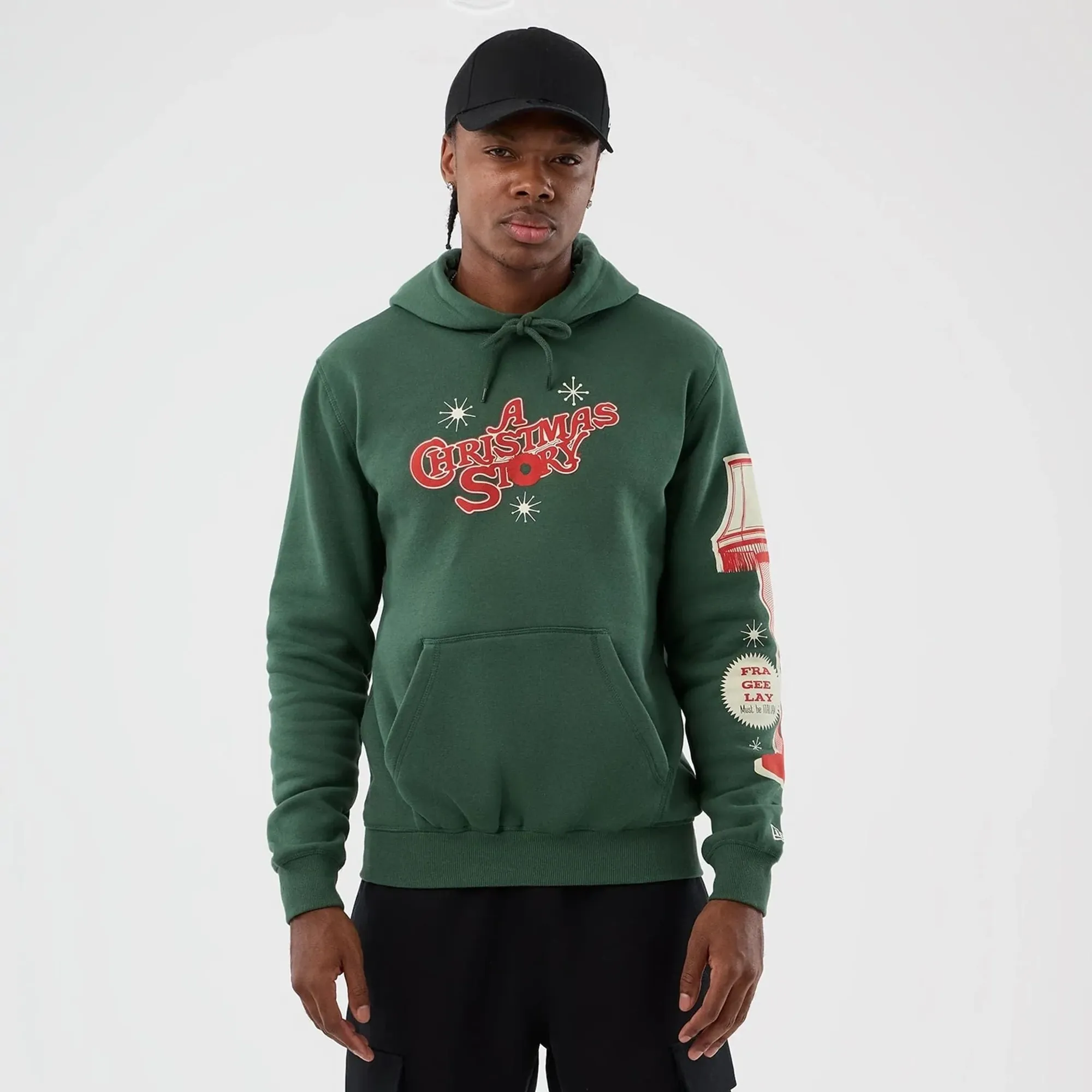 A Christmas Story Major Award Dark Green Pullover Hoodie New Era Cap adult unisex