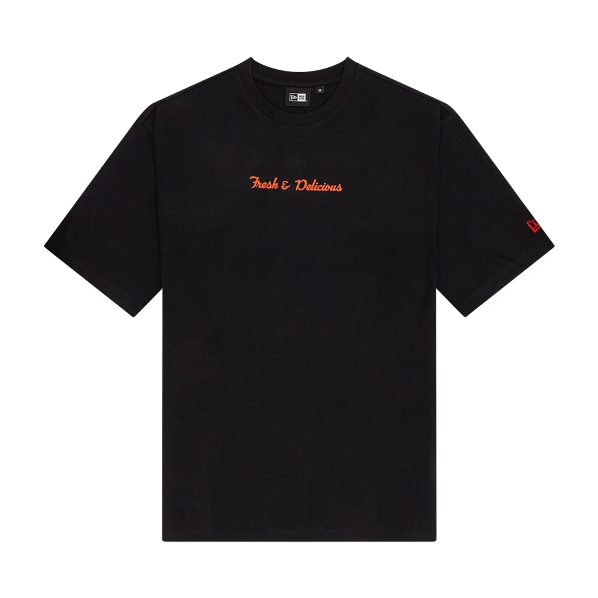 New Era Food Graphic Black Oversized T-Shirt adult unisex