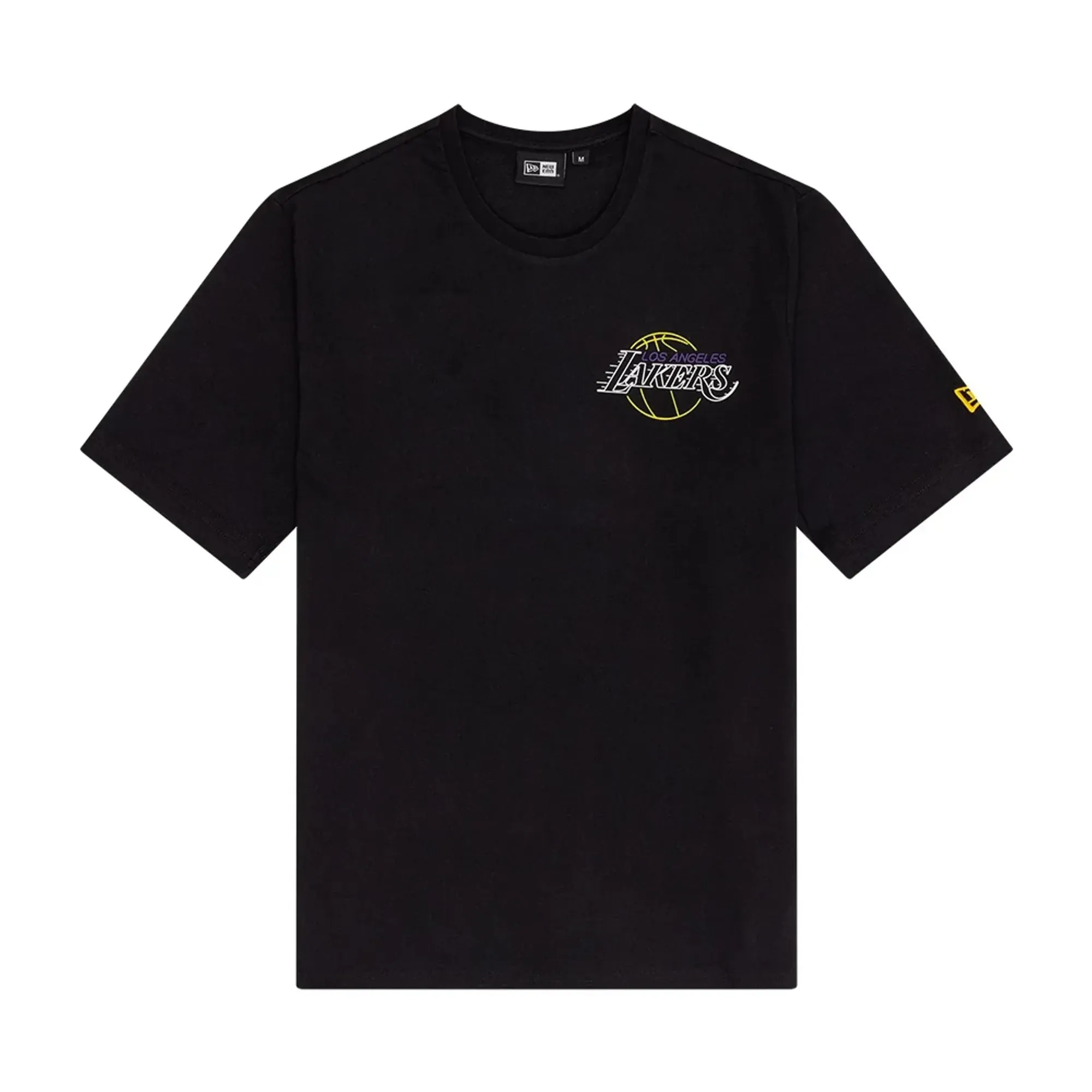 LA Lakers NBA Neon Graphic Black T-Shirt New Era Cap adult unisex